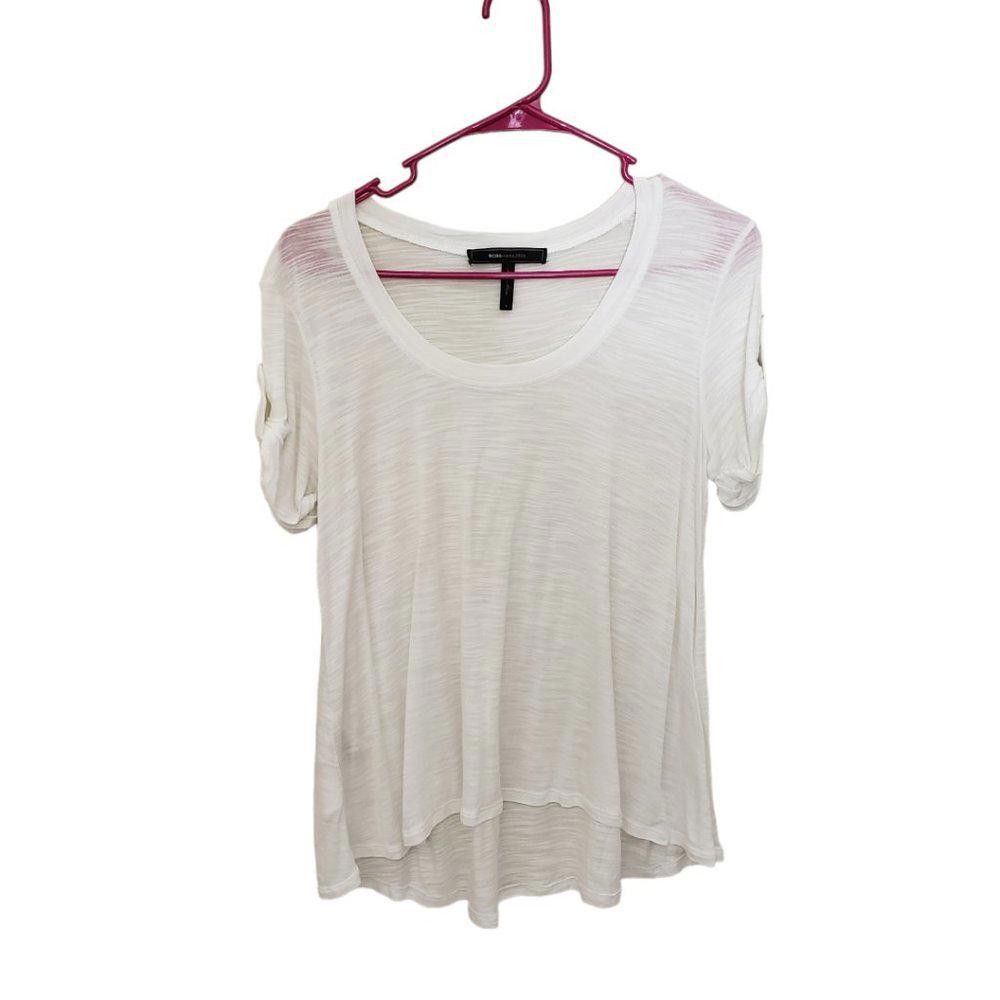 Bcbgmaxazria CT1251 Ladies BCBGMaxAzria White Blouse Small Size S / US 4 / IT 40 - 1 Thumbnail
