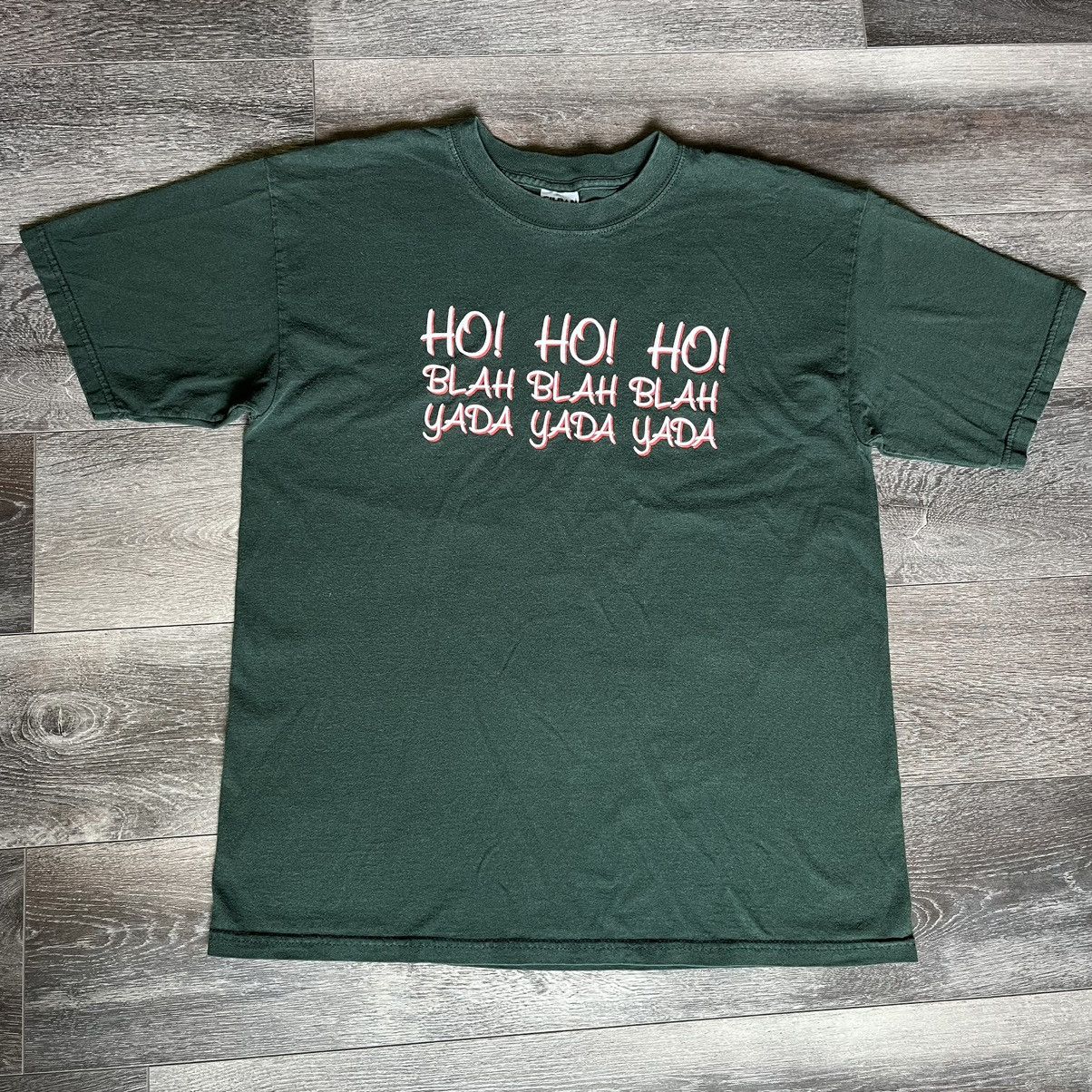Vintage Vintage Y2K Christmas Ho Ho Ho Blah Blah Yada Yada Humor Tee Size US L / EU 52-54 / 3 - 2 Thumbnail