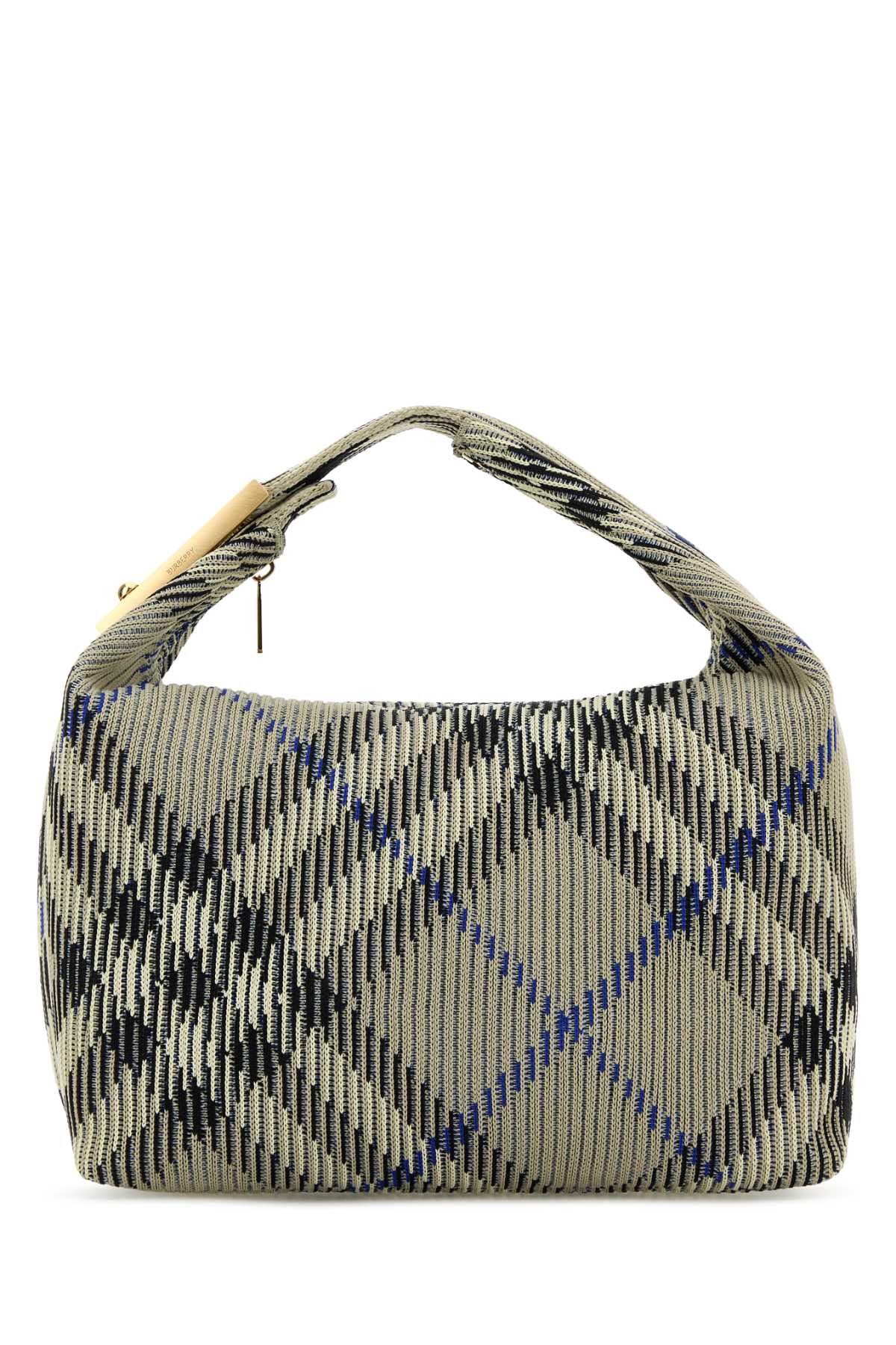 Burberry Embroidered Nylon Medium Peg Handbag Size ONE SIZE - 1 Thumbnail