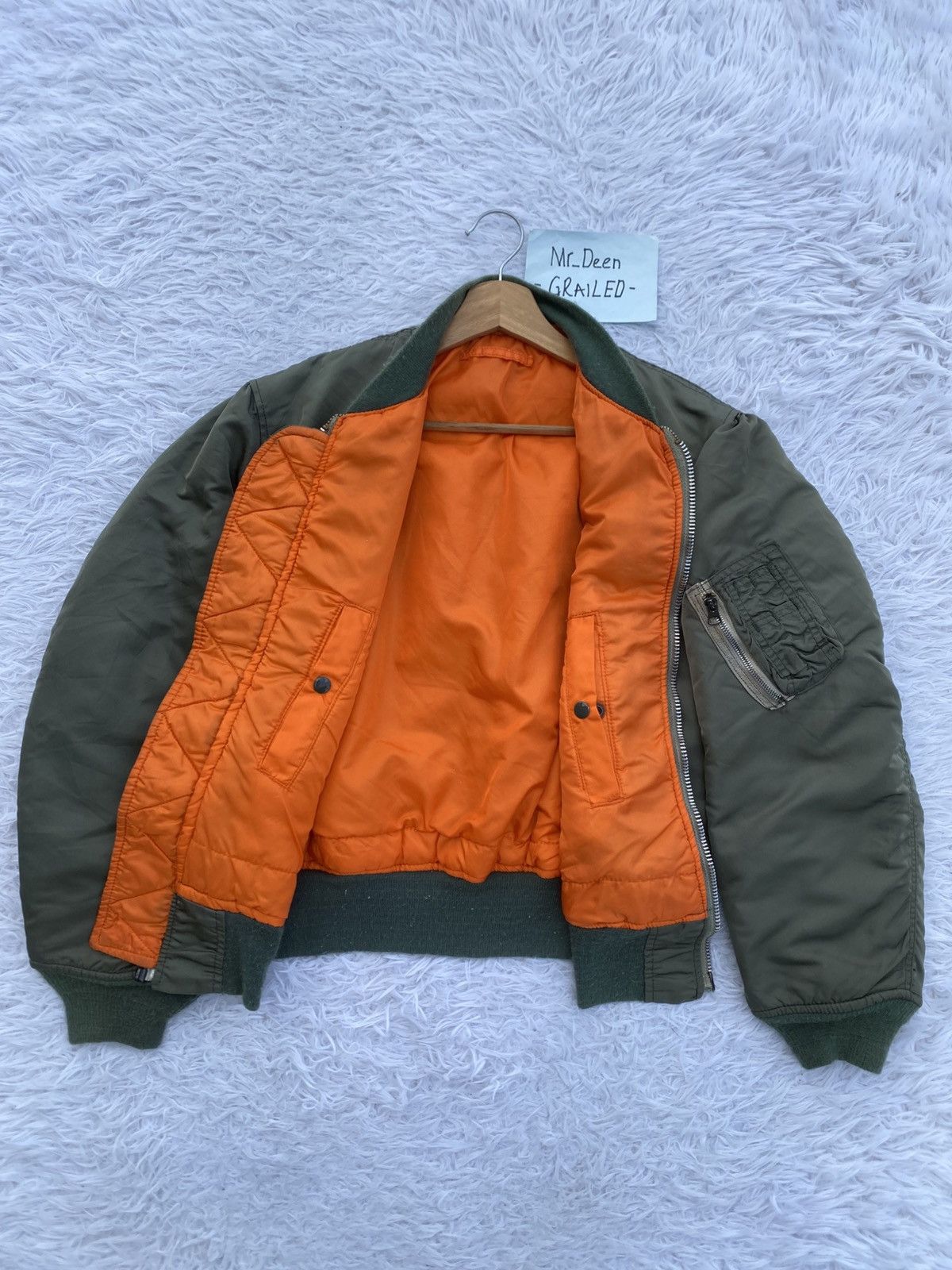 Alpha Industries RARE VINTAGE ALPHA INDUSTRIES MA1 BOMBER JACKET Size US M / EU 48-50 / 2 - 7 Thumbnail