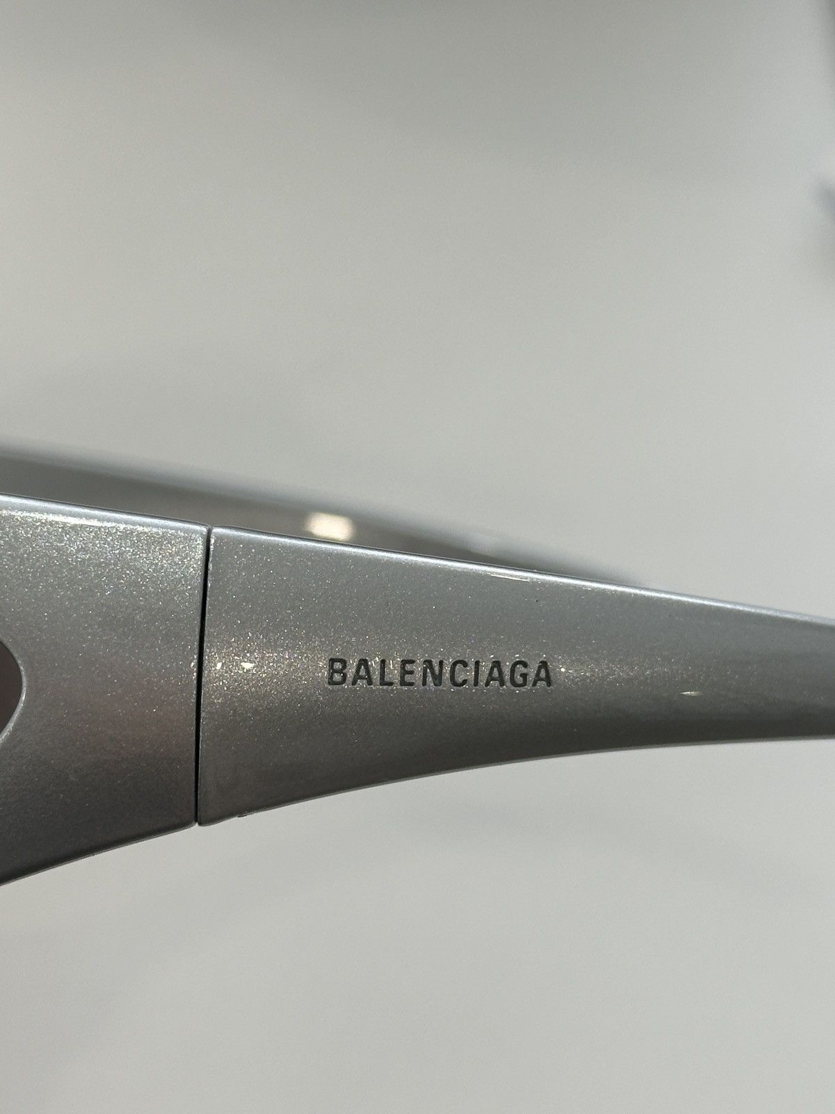 Balenciaga Balenciaga Silver Skin x Cat XL Sunglasses Size ONE SIZE - 12 Thumbnail