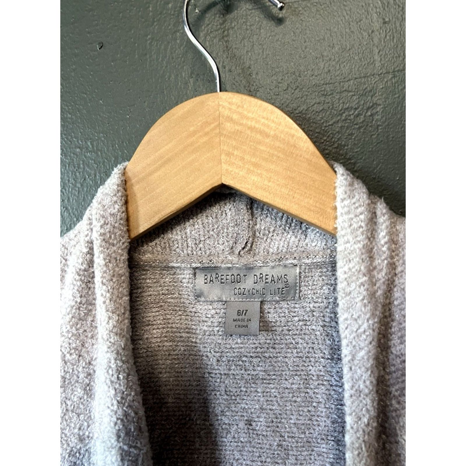 Vintage Barefoot Dreams Cardigan Womens Open Front Gray 6/7 Size M / US 6-8 / IT 42-44 - 3 Thumbnail