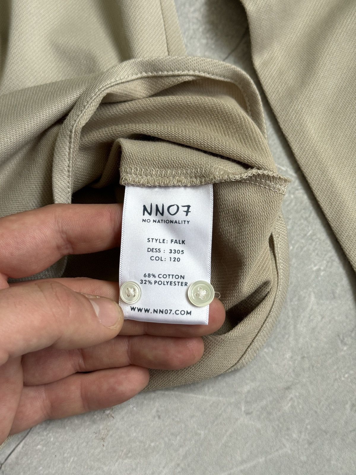 NN07 NN07 No Nationality Falk Shirt Beige Slim Fit Size US XL / EU 56 / 4 - 11 Thumbnail