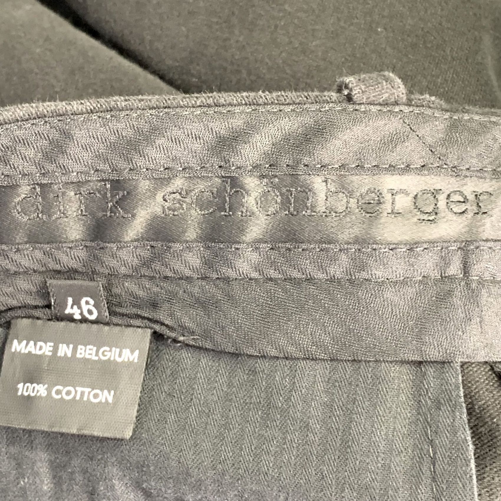Vintage DIRK SCHONBERGER Pants Black Cotton Zip Pockets Tapered Casual 30 Mens Adult Inseam 29 Belgium Size US 30 / EU 46 - 3 Thumbnail
