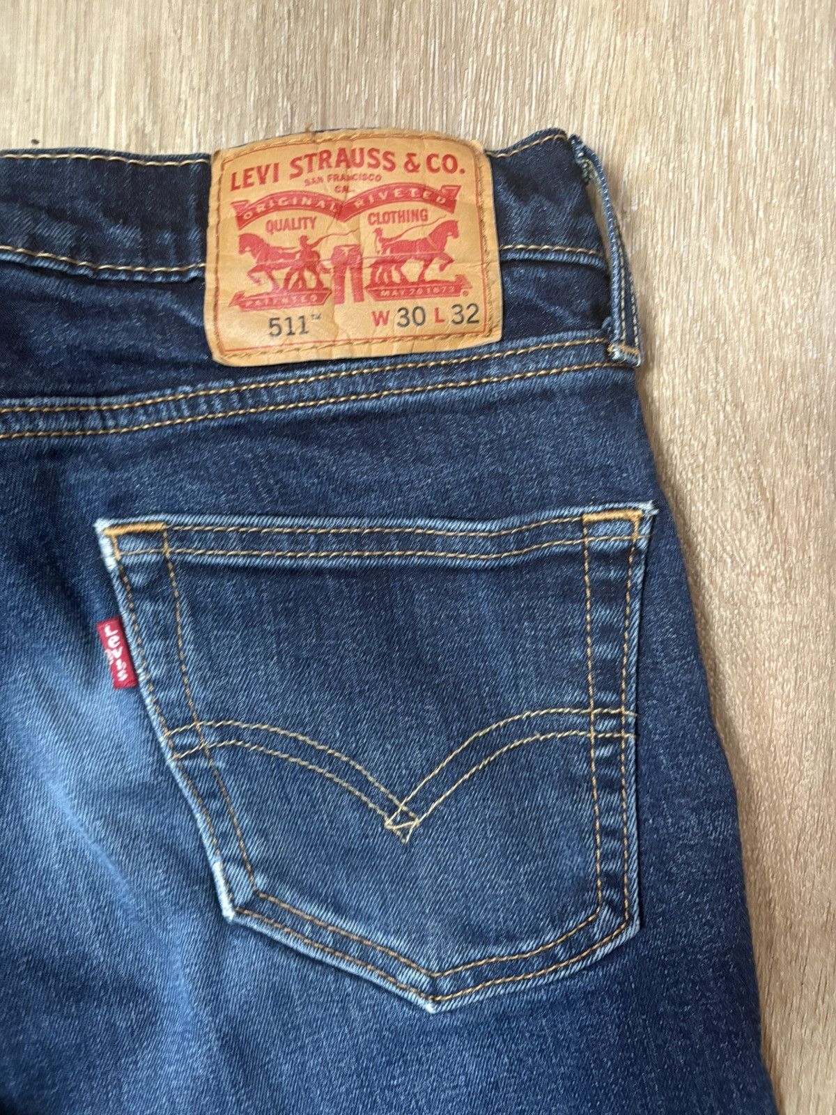 Levi's Levi’s 511 Dark Blue Jeans (skinny) 30x32 Size US 30 / EU 46 - 2 Thumbnail