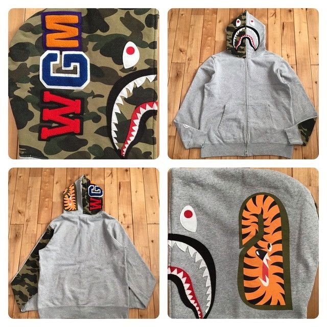 Bape × Nigo BAPE camo shark full zip hoodie a bathing ape NIGO Size US L / EU 52-54 / 3 - 1 Thumbnail