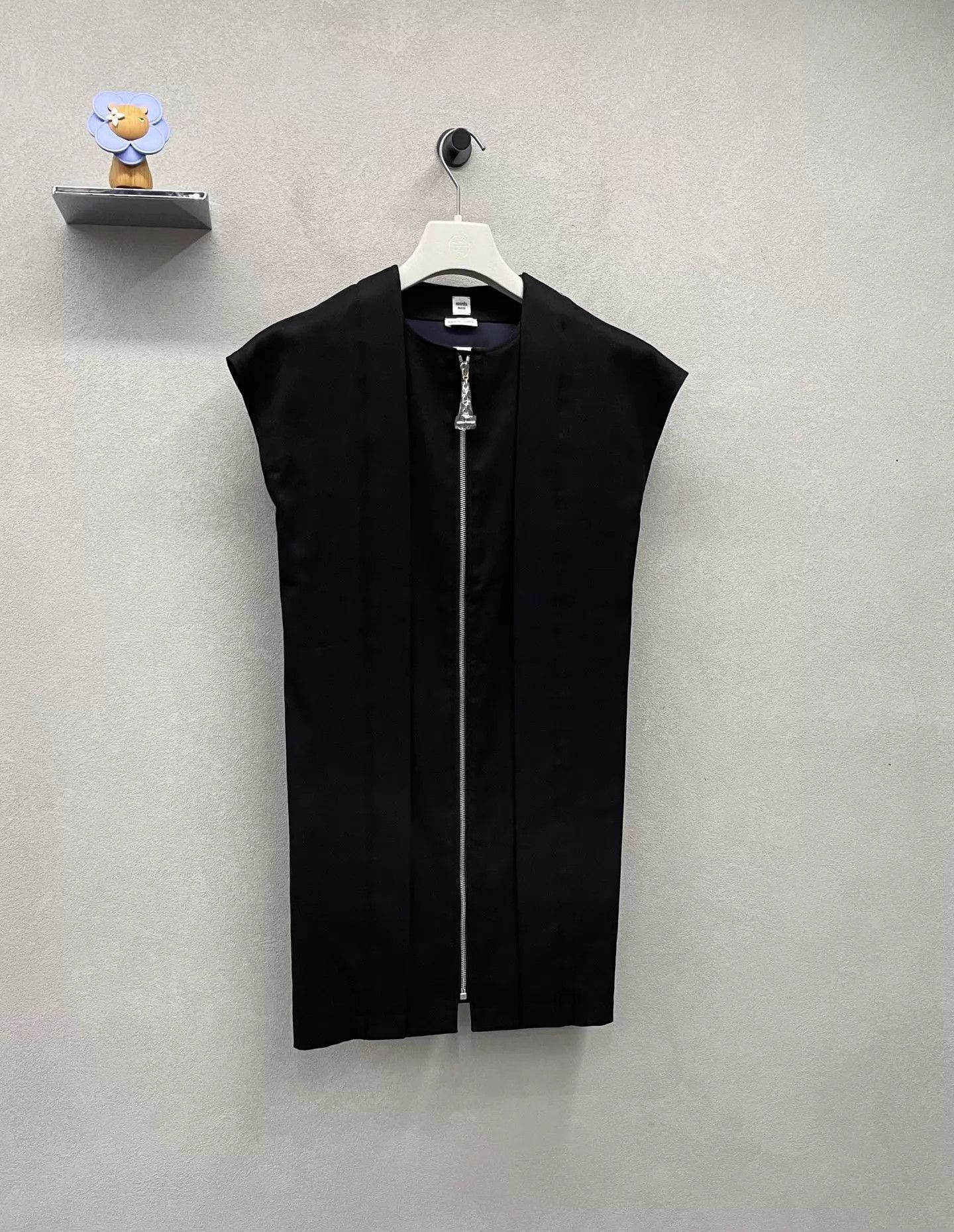 Hermes Hermes Black Tailored Edgy Zipper Dress Size XS / US 0-2 / IT 36-38 - 3 Thumbnail