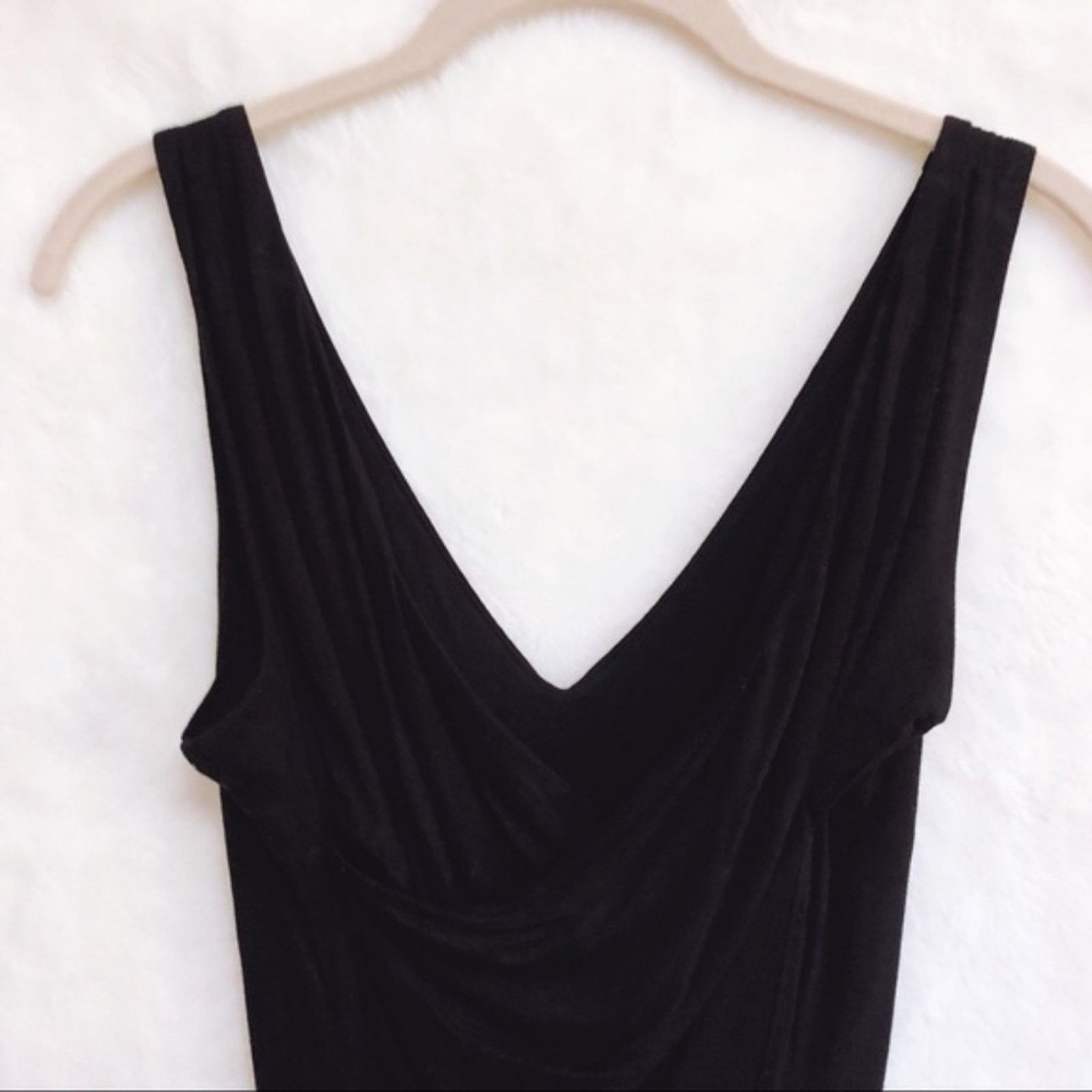 Loft LOFT Black Cross Back Sleeveless Dress Size S / US 4 / IT 40 - 5 Thumbnail