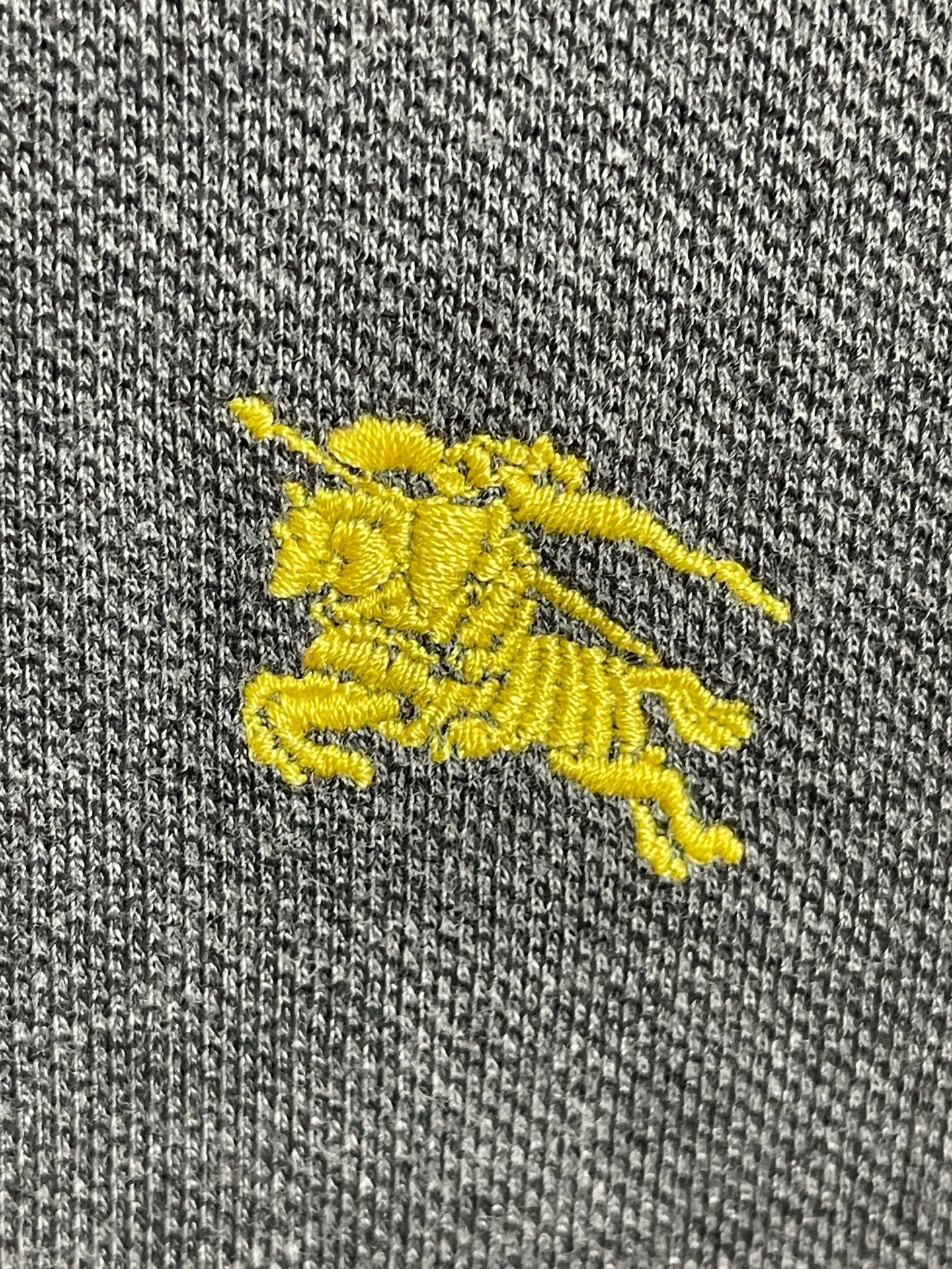Burberry Burberry Slim Pique Polo XL Blue/Yellow Sleeves Size US XL / EU 56 / 4 - 5 Thumbnail