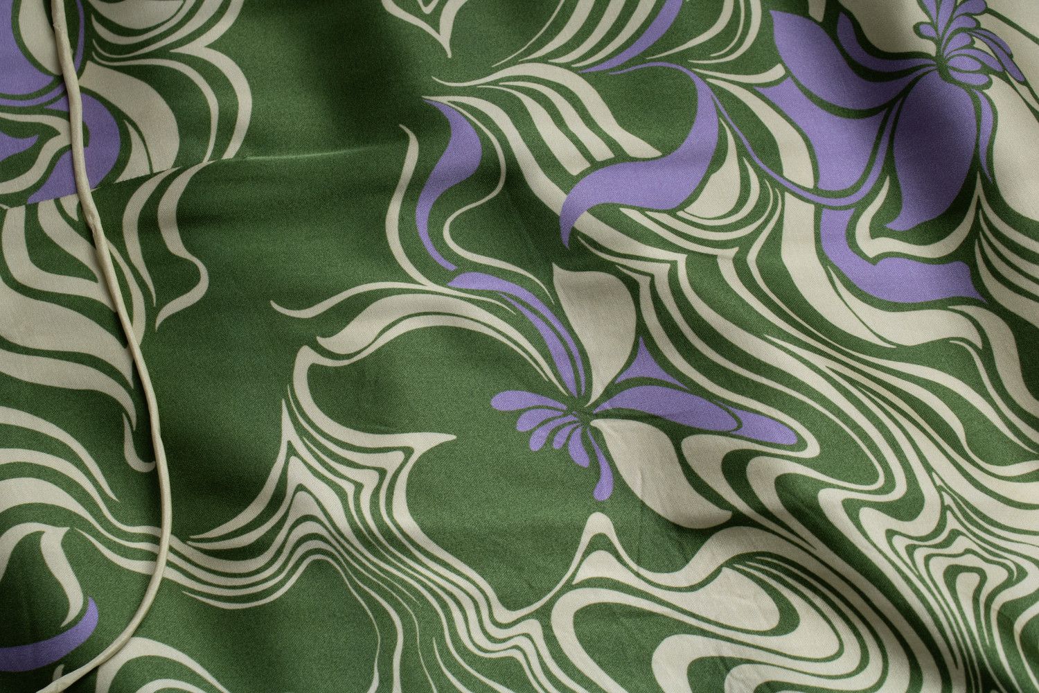 Dries Van Noten Dries van Noten, multi green Dakola wrap dress Size S / US 4 / IT 40 - 6 Thumbnail