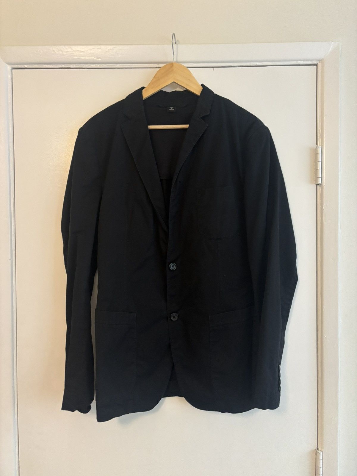Hugo Boss Men’s Large Hugo boss black slim stretch blazer jacket Size 52L - 3 Thumbnail
