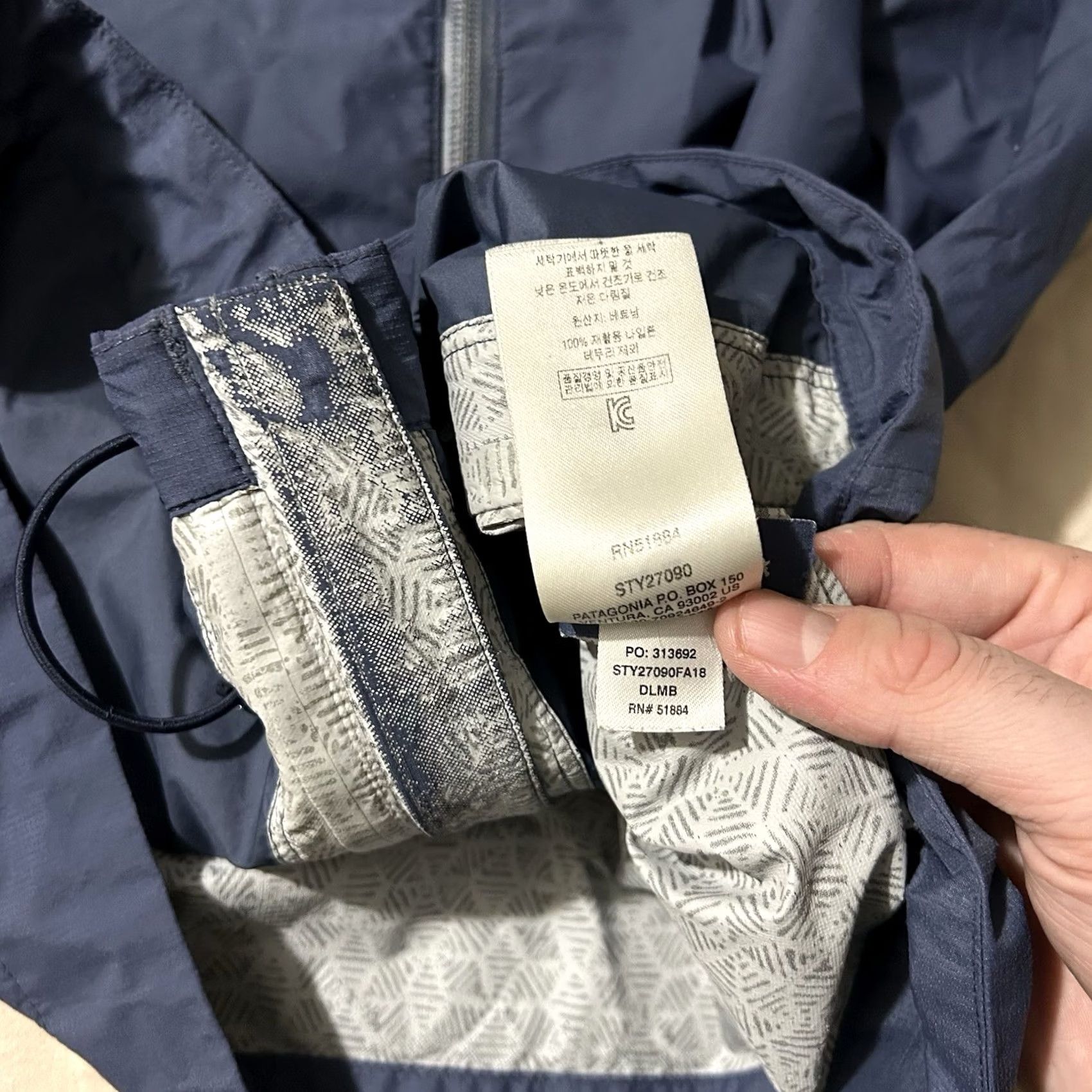 Patagonia Patagonia Jacket Windbreaker Rannerdale Fall 2018 Men M Blue Size US M / EU 48-50 / 2 - 4 Thumbnail