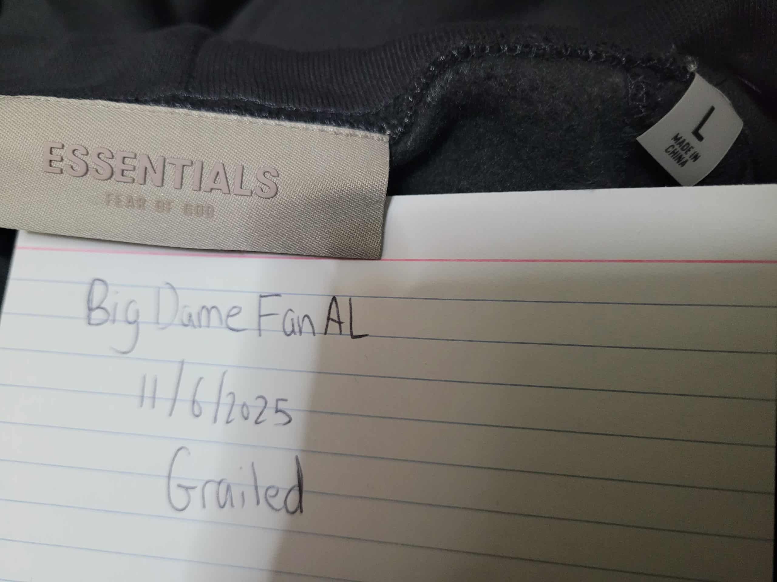 Fear of God size L Fear of God Essentials 1977 Hoodie Iron Size US L / EU 52-54 / 3 - 8 Thumbnail