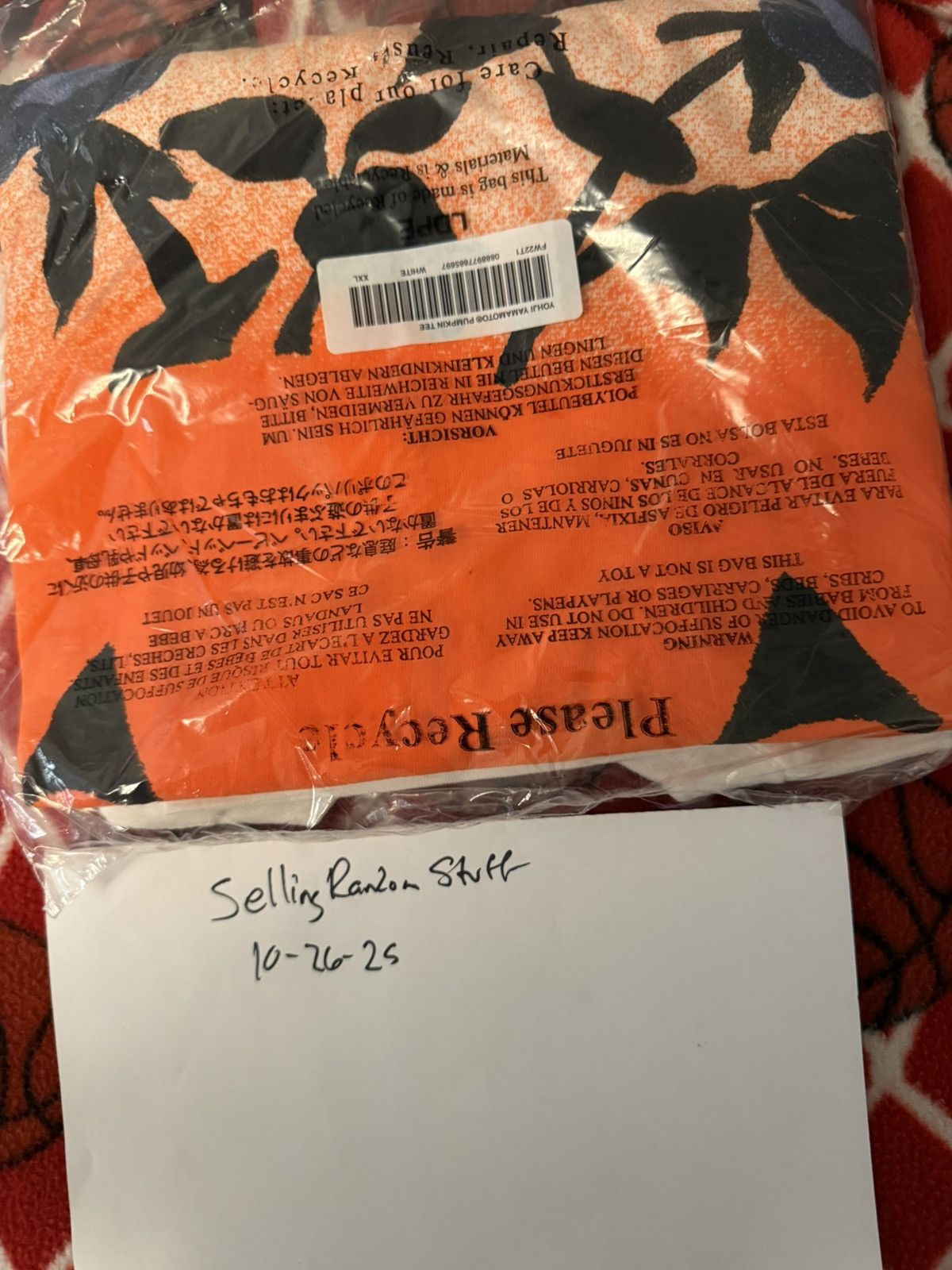 Supreme Supreme Yohji Yamamoto pumpkin t xxl Size US XXL / EU 58 / 5 - 2 Thumbnail