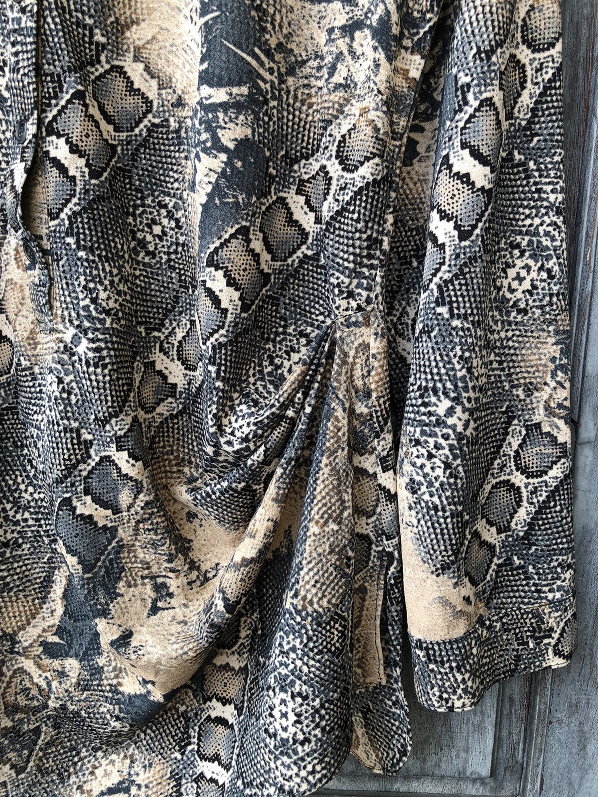 Vintage Demian Snake Skin Asian Style Korean & Japanese Vintage Size L / US 10 / IT 46 - 7 Thumbnail