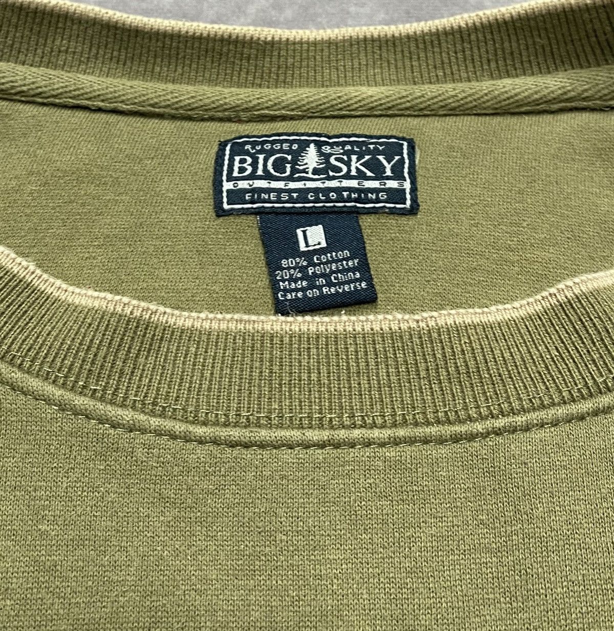 Vintage 90’s Vintage Big Sky Deer Crewneck Sweatshirt Size US L / EU 52-54 / 3 - 3 Thumbnail