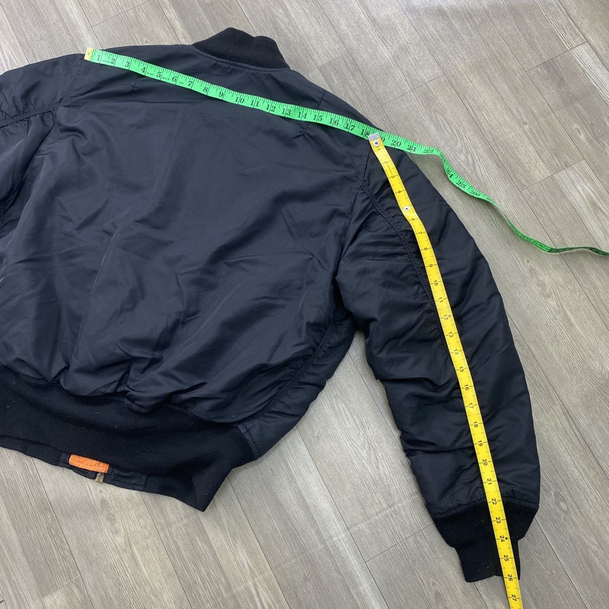 Alpha Industries Vintage Alpha Industries MA-1 Black Military Bomber Jacket Size US M / EU 48-50 / 2 - 14 Thumbnail