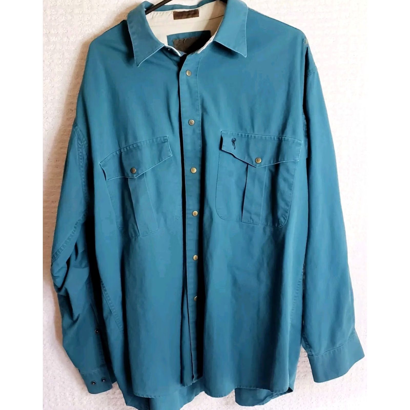 Vintage VINTAGE Browning Super Naturals Snap Shirt Mens XL Green Hunting Nature 90s Shirt Size US XL / EU 56 / 4 - 2 Thumbnail
