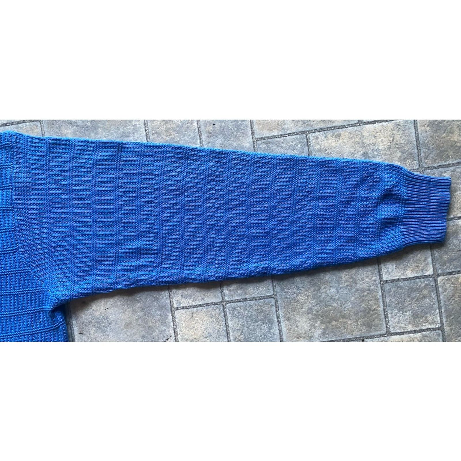 Vintage Cullen Sweater Women’s Blue Silk Cashmere Size L Pullover NWT New Size L / US 10 / IT 46 - 6 Thumbnail