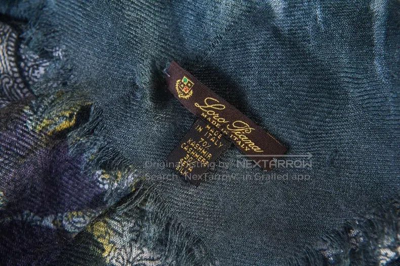 Loro Piana LORO PIANA size 140*140cm Fine-woven thin scarf shawl 70% c Size ONE SIZE - 3 Thumbnail