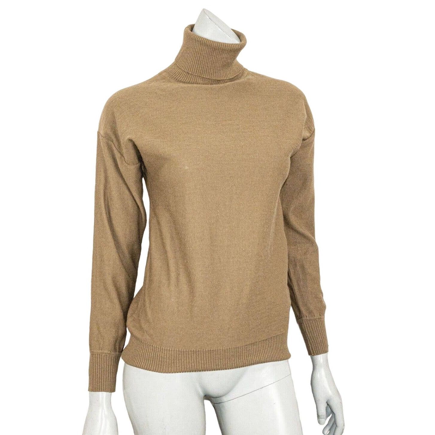 Saint Laurent Paris Vtg SAINT LAURENT rive gauche Turtleneck Sweater brown Size S / US 4 / IT 40 - 2 Thumbnail