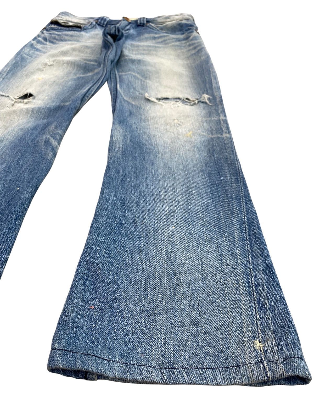 Edwin Edwin Faded Wash Distressed Style Bootcut Jeans Size US 30 / EU 46 - 6 Thumbnail