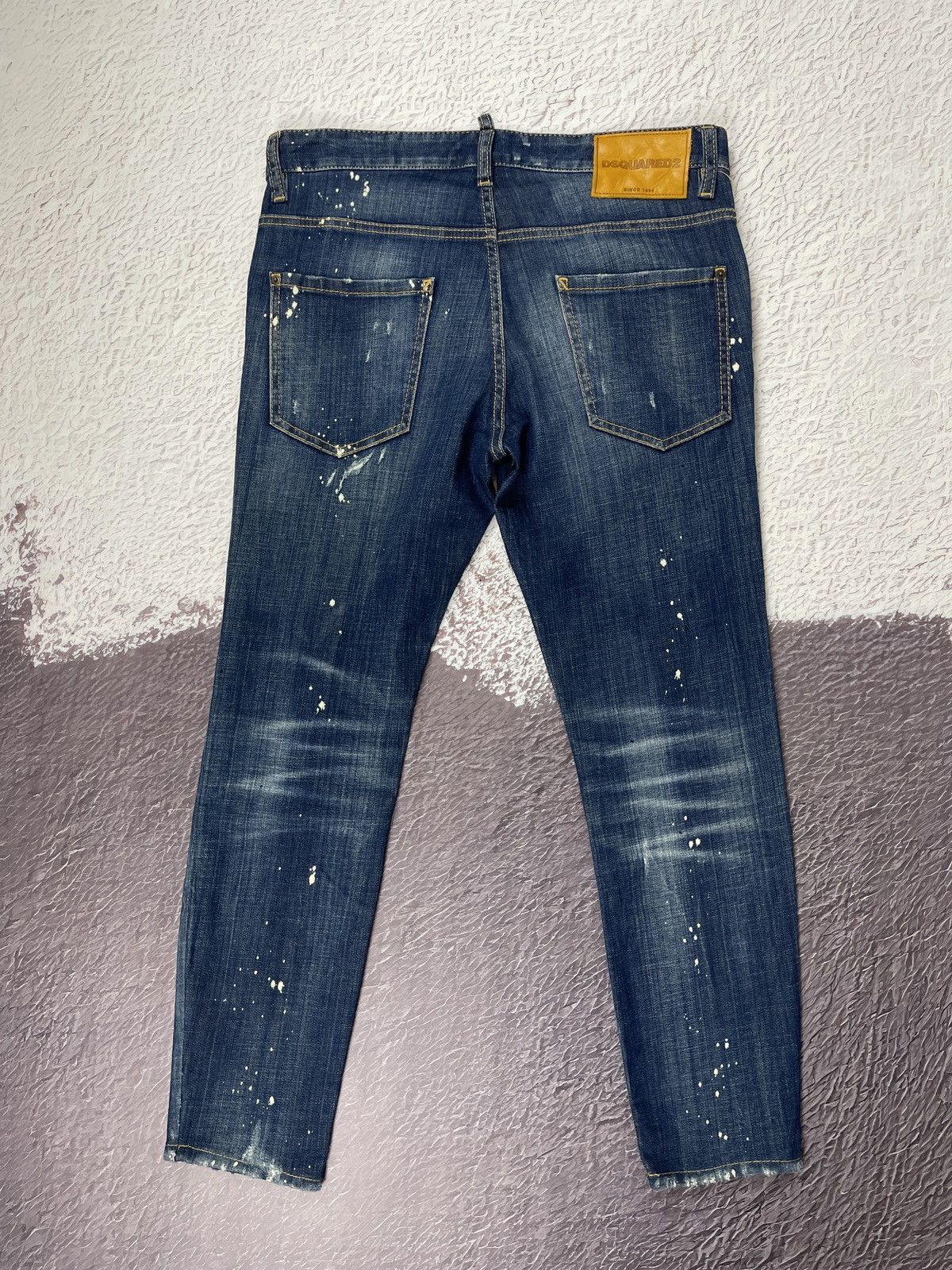 Dsquared2 DSQUARED2 cropped JEANS - SKATER JEAN distressed painted Size US 32 / EU 48 - 14 Thumbnail