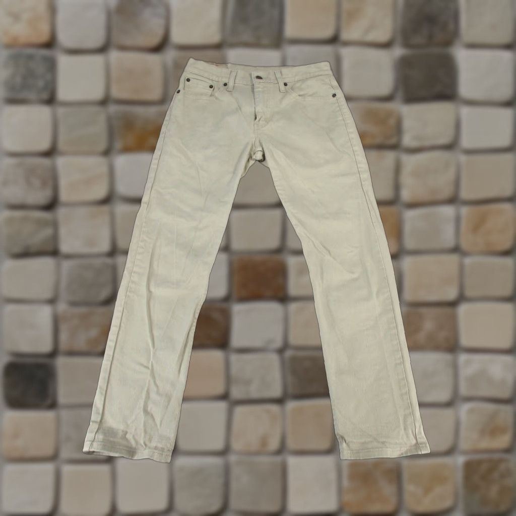 Levi's Levi's 502 Jeans Mens 29 Beige Denim Tapered Fit 29X27 VINTAGE Mens Jeans Beige Denim Levi's 502 Tapered 29x27 Size US 29 - 1 Thumbnail
