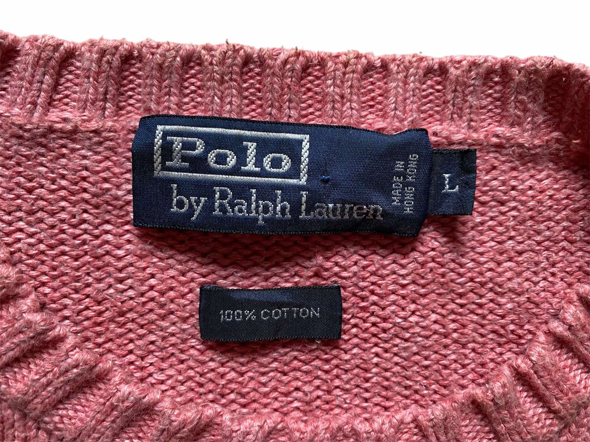 Polo Ralph Lauren × Vintage Vintage Polo Ralph Lauren Sweater Knit Cotton Jumper Size US L / EU 52-54 / 3 - 4 Thumbnail