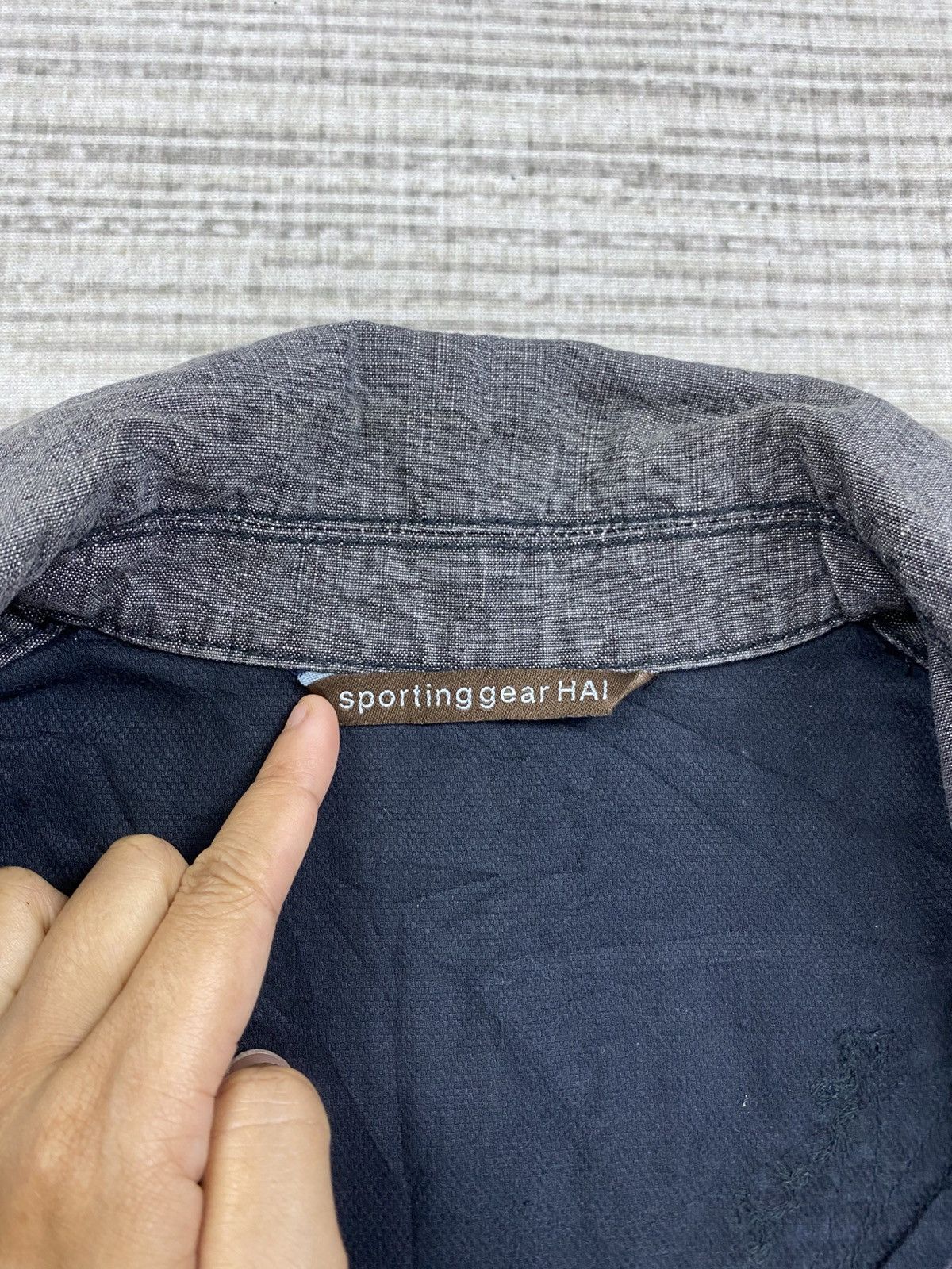 Hai Sporting Gear × Issey Miyake × Vintage Vintage Issey Miyake HAI Sporting Gear Denim Jacket Size US M / EU 48-50 / 2 - 9 Thumbnail