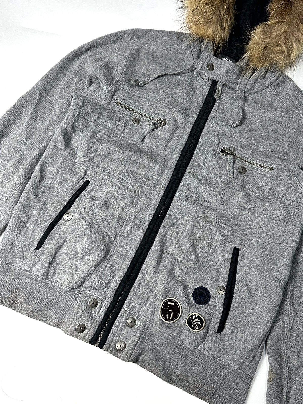 Japanese Brand Fur hoodie Multi Pocket Clride ifsixwasnine lgb style Size US M / EU 48-50 / 2 - 4 Thumbnail