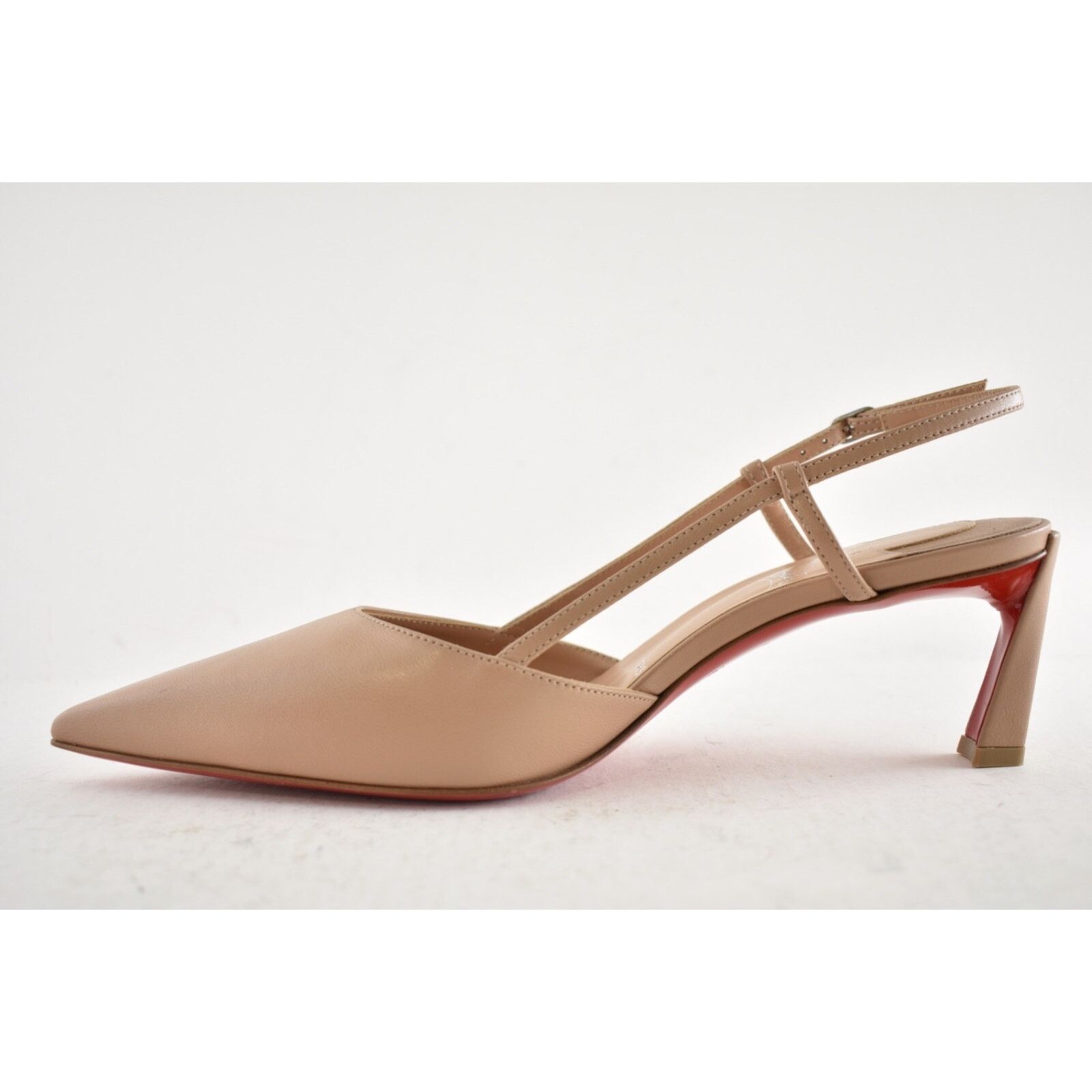Christian Louboutin Christian Louboutin Condoroline 55 Blush Nude Leather Size US 8 / IT 38 - 10 Thumbnail