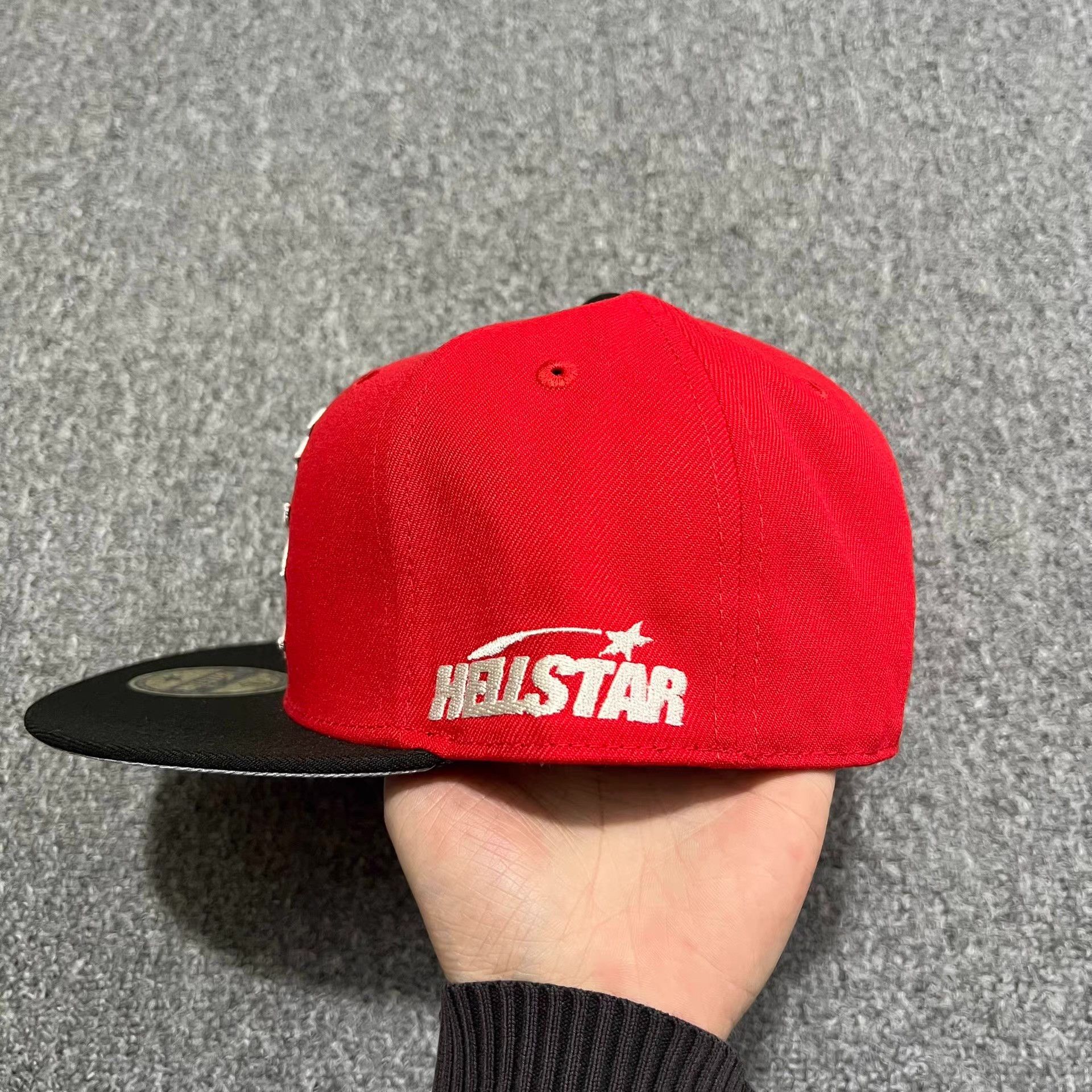 HELLSTAR Hellstar Embroidered Flat Brim Baseball Cap / Sun Hat Q7 Size ONE SIZE - 5 Thumbnail