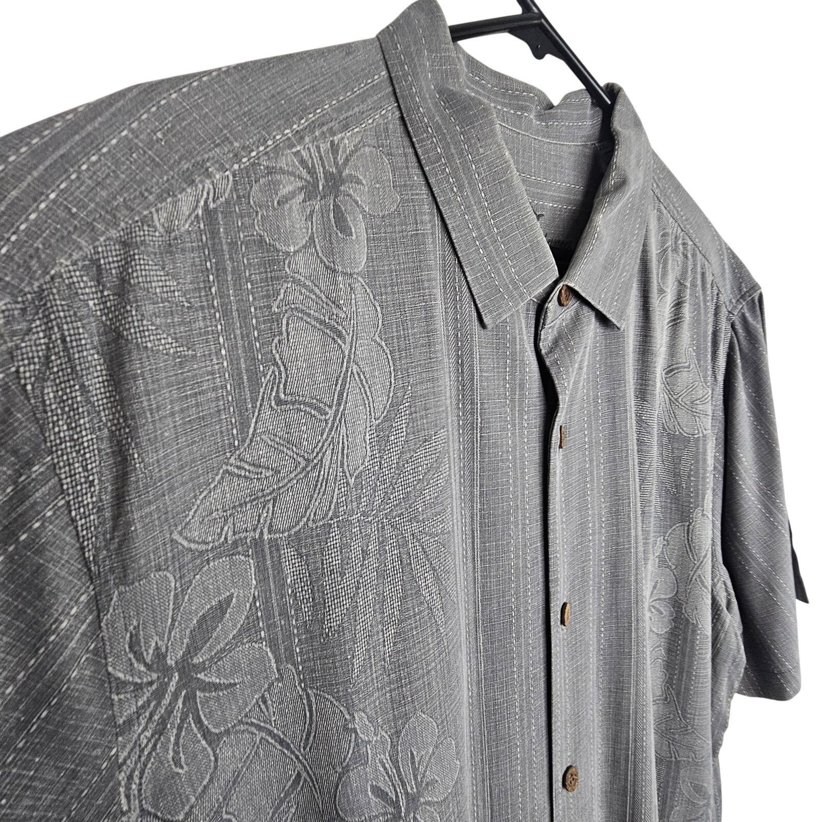 Tommy Bahama Tommy Bahama Men Silk Hawaiian Shirt XXL Floral Resortwear Size US L / EU 52-54 / 3 - 5 Thumbnail