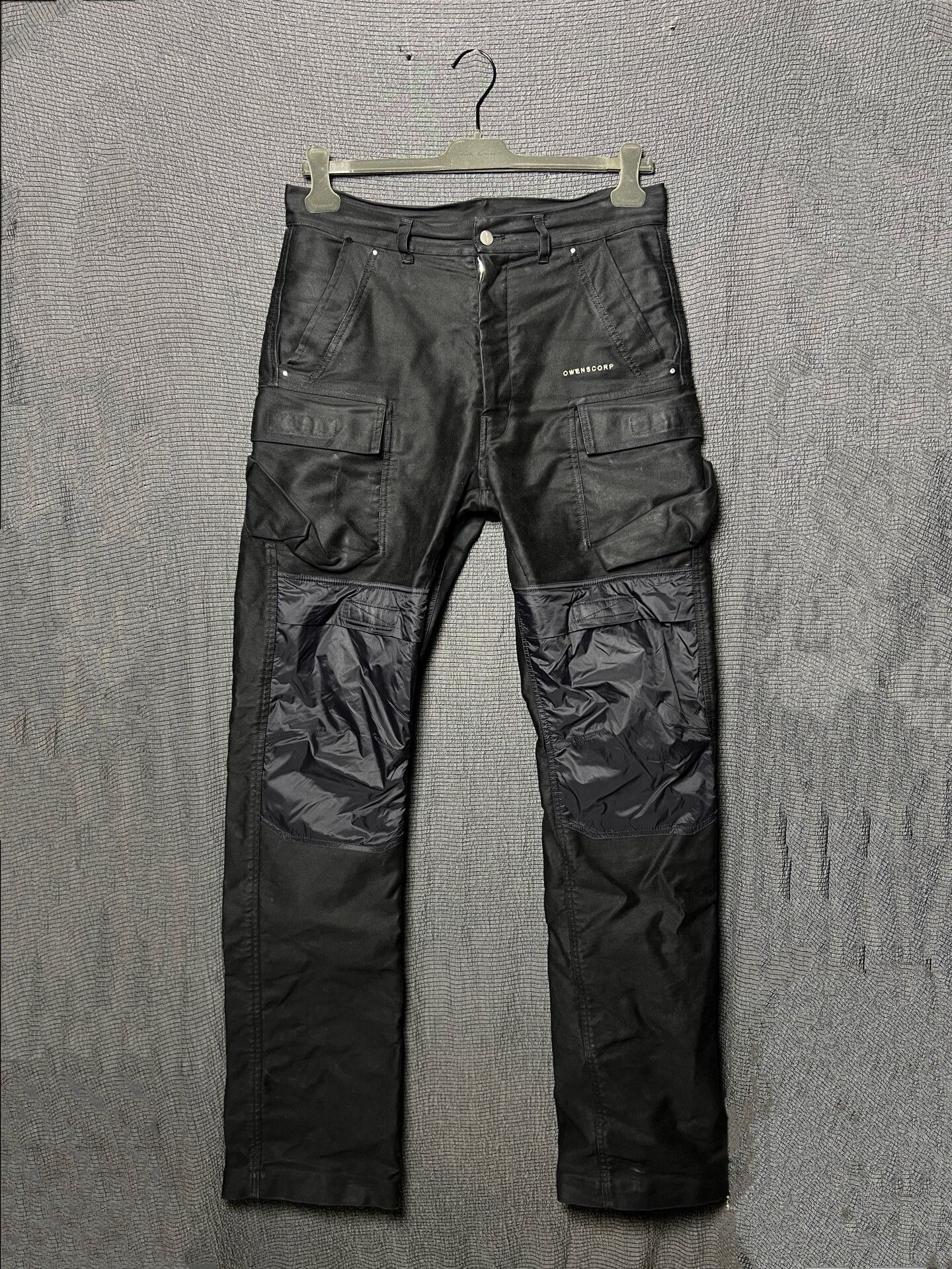 Rick Owens Rick Owens Black Cargo Pants Size US 31 - 1 Thumbnail