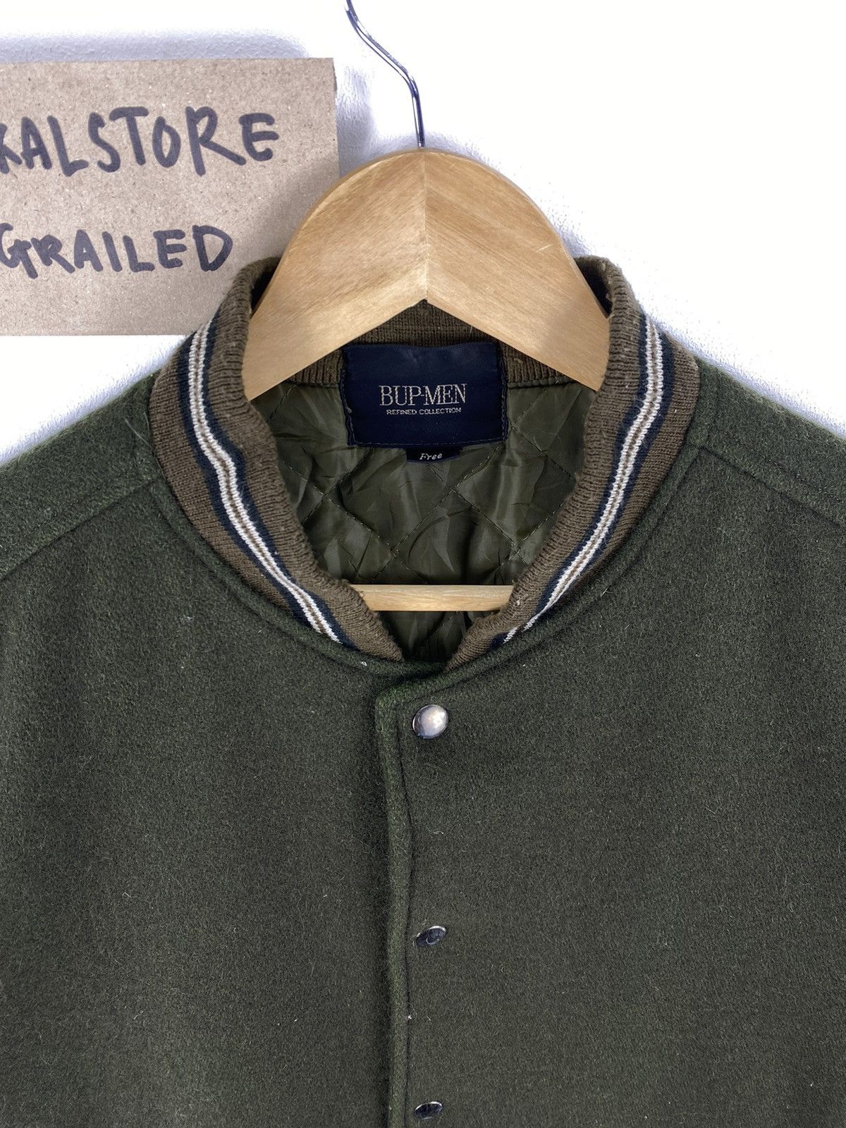 Japanese Brand Vintage 90s Bup-Men Varsity Big Logo Bomber Jacket Size US L / EU 52-54 / 3 - 7 Thumbnail