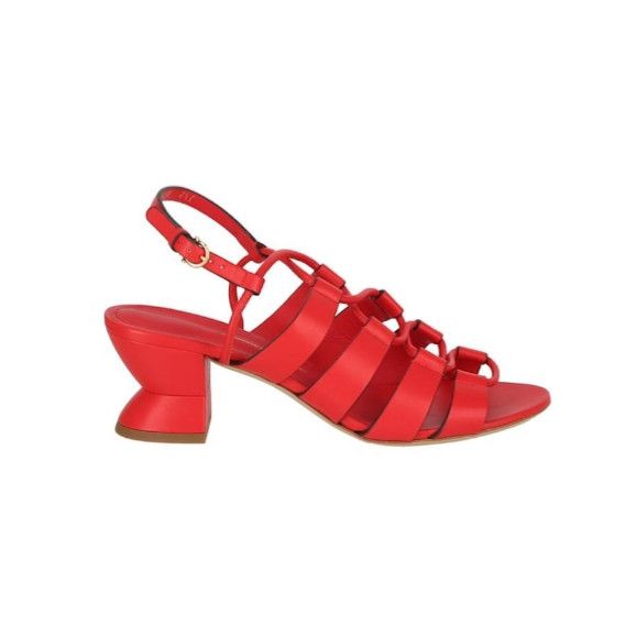 Salvatore Ferragamo o1y0426 Slingback Sandals in Red Size US 5.5 / IT 35.5 - 1 Thumbnail