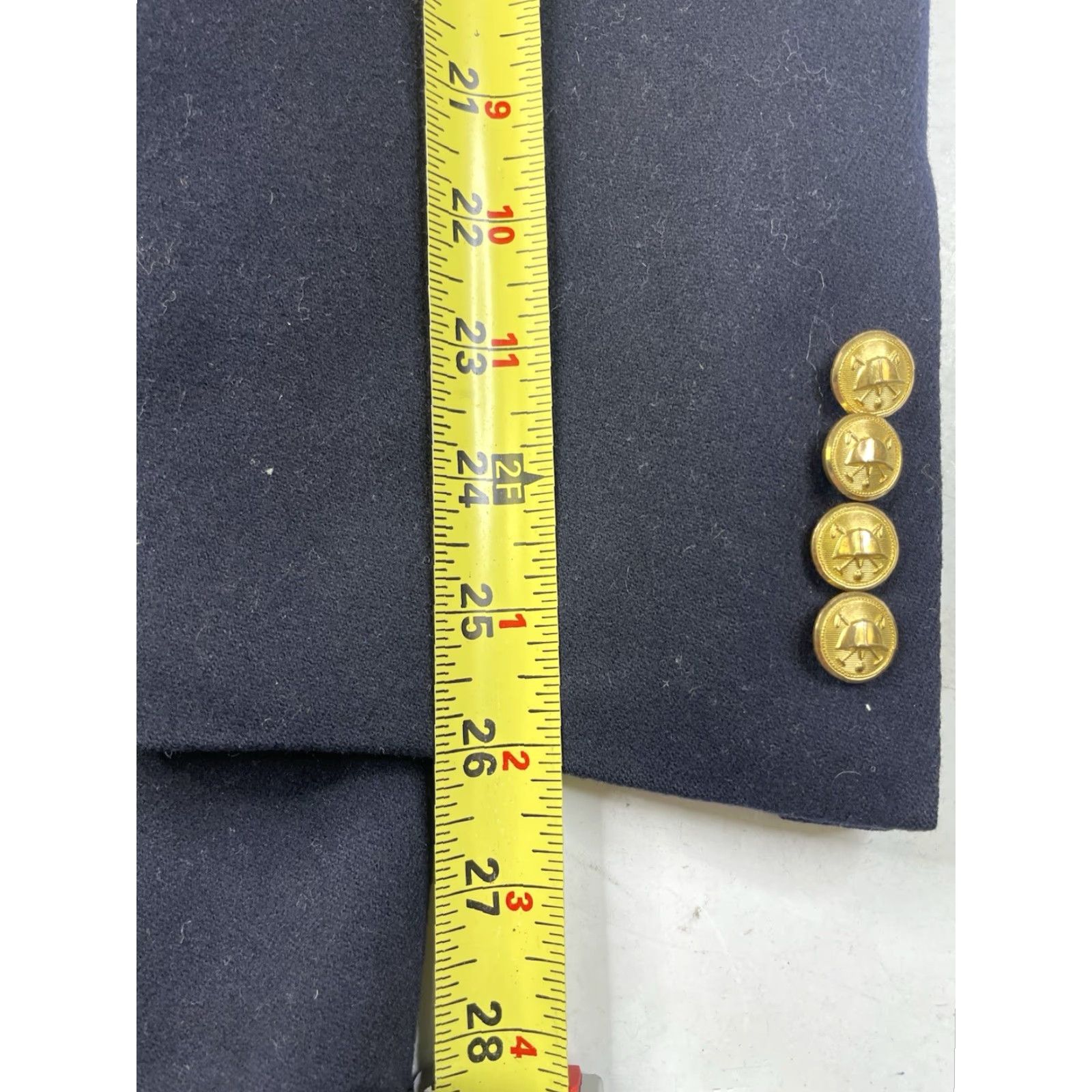 Polo Ralph Lauren VINTAGE Polo Ralph Lauren Blazer Jacket Men 44 Navy Blue Wool 2 Button 4-Button Front Single-Breasted Gold Buttons Regular Fit Long Coat Size US XXL / EU 58 / 5 - 7 Thumbnail