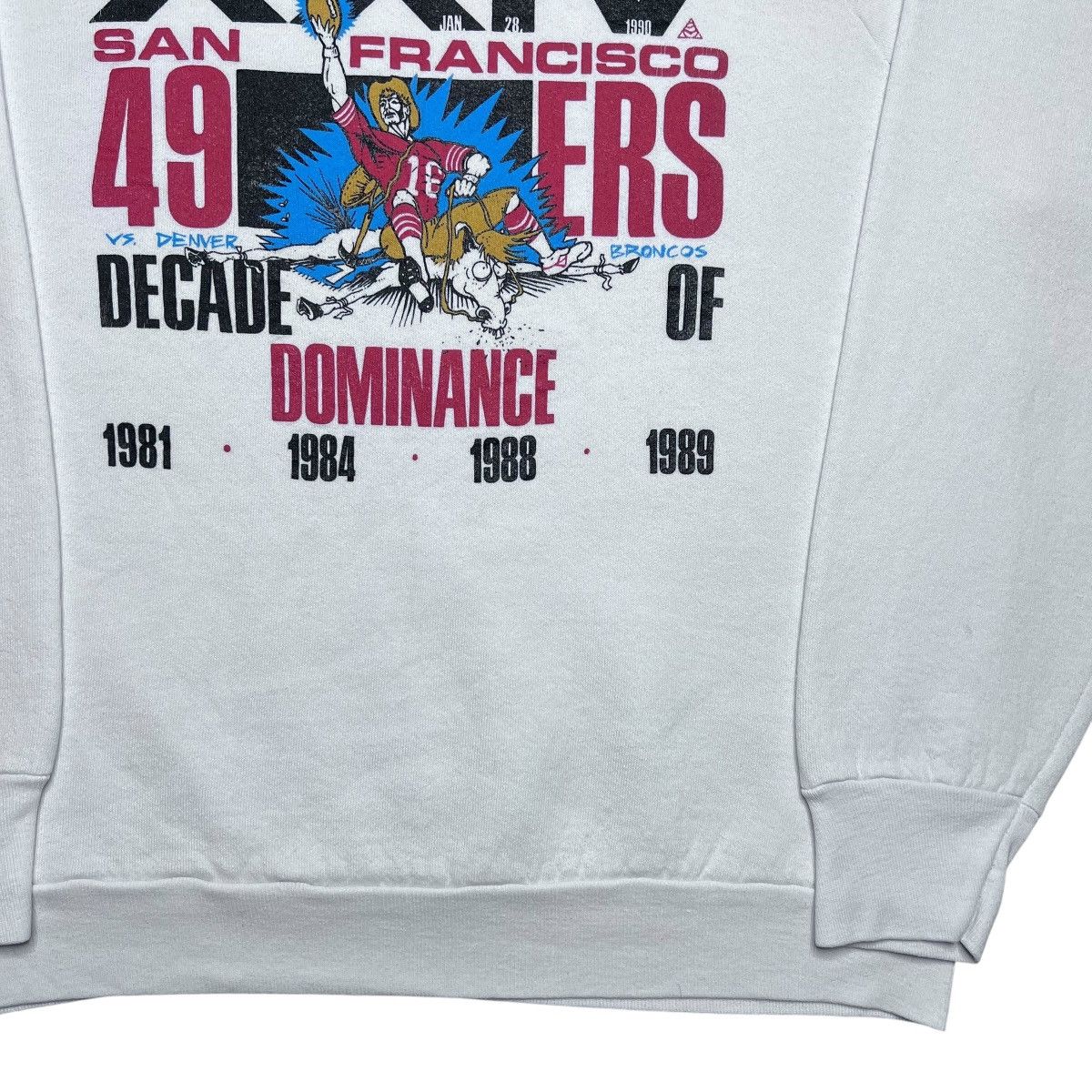 NFL Vtg 1989 NFL San Francisco 49ers Super Bowl XXIV Sweatshirt Size US L / EU 52-54 / 3 - 18 Thumbnail
