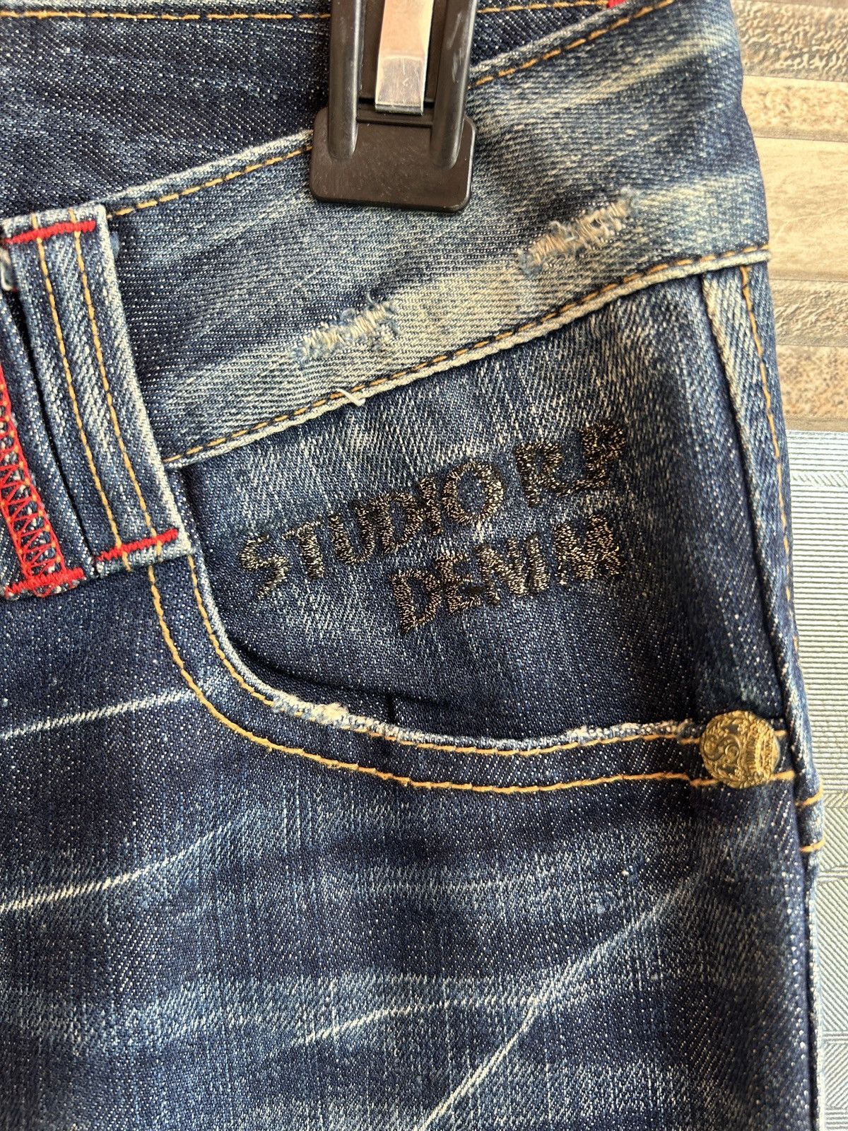 If Six Was Nine 90s Studio RP Faded Flared Bootcut Denim Pants Lgb Style Size US 26 / EU 42 - 6 Thumbnail