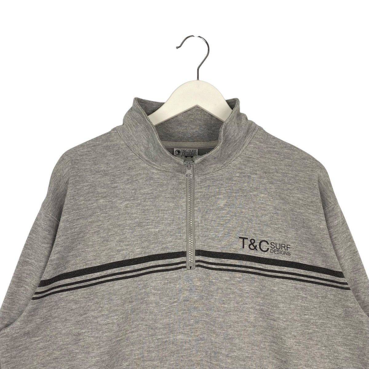 Vintage Vintage T&C Surf Hawaii Half Zipper Grey Sweathirt Size L Size US L / EU 52-54 / 3 - 4 Thumbnail