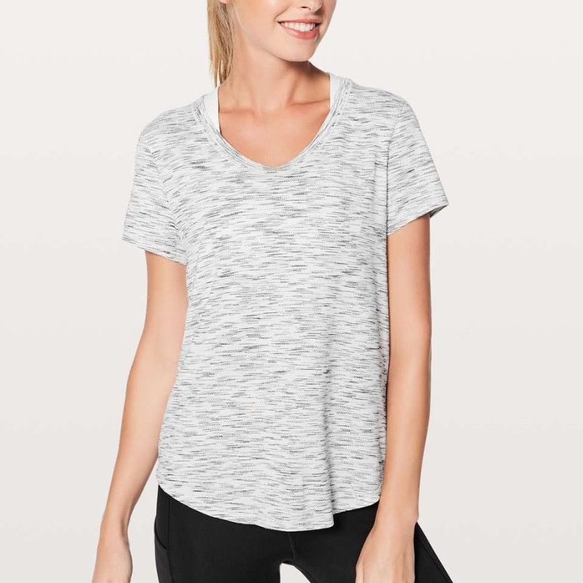 Lululemon Lululemon Meant to Move Tiger Space Dye Tee Gray & White 8 Size M / US 6-8 / IT 42-44 - 1 Thumbnail