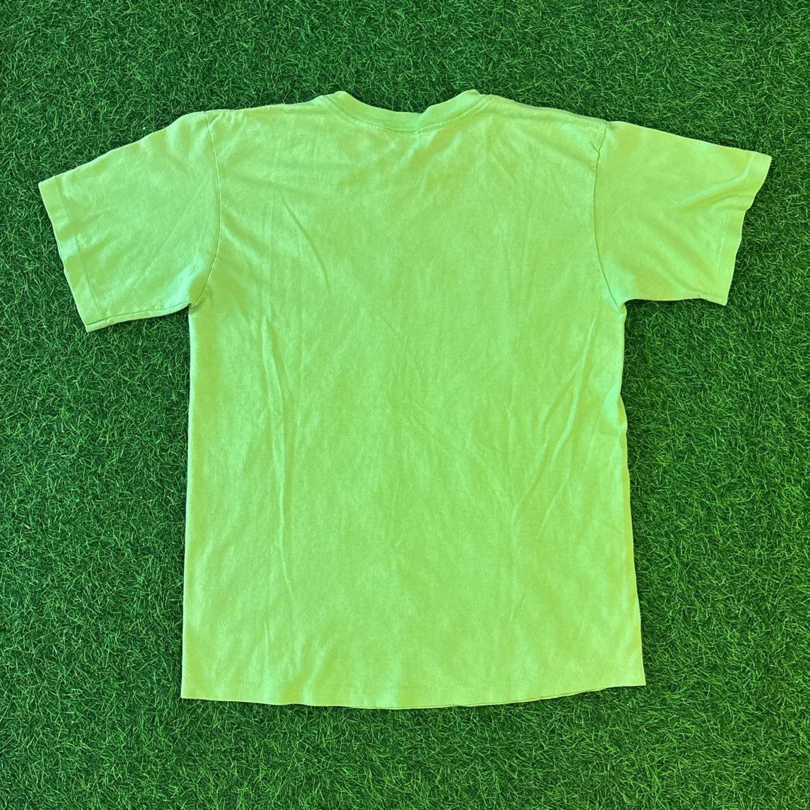 Anvil Vintage Lime Green Victorian Cape May Graphic Tee Size US M / EU 48-50 / 2 - 2 Thumbnail