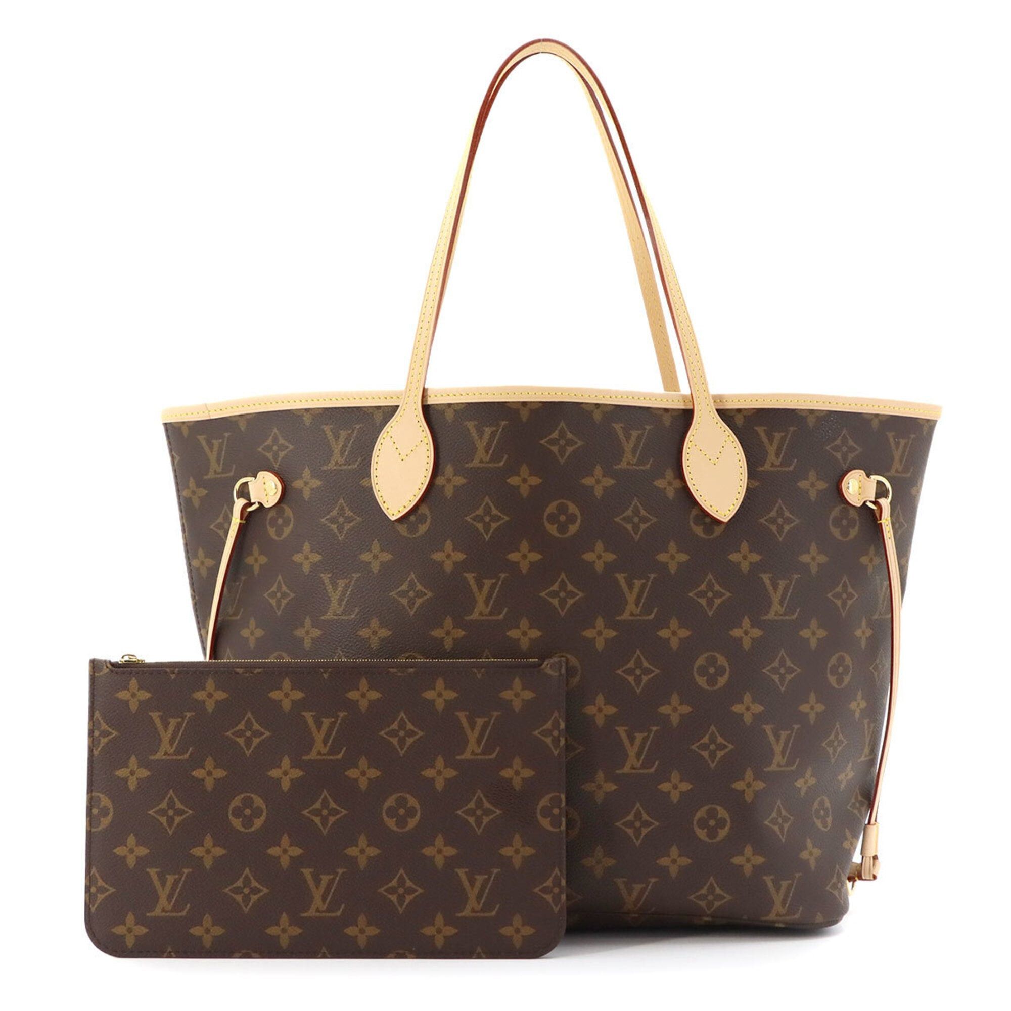 Louis Vuitton Louis Vuitton Monogram Neverfull MM Tote Handbag Brown Rose Beige M46975 RFID Size ONE SIZE - 1 Thumbnail