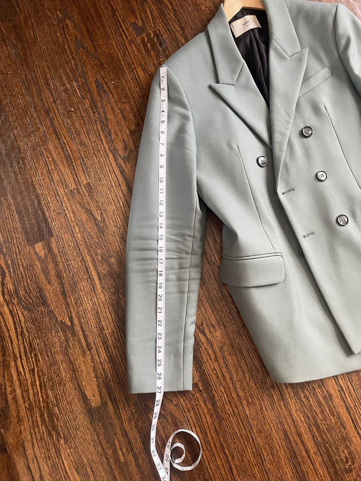 AMI AMI Teal/Blue/Green Mens Blazer L Size 42R - 13 Thumbnail