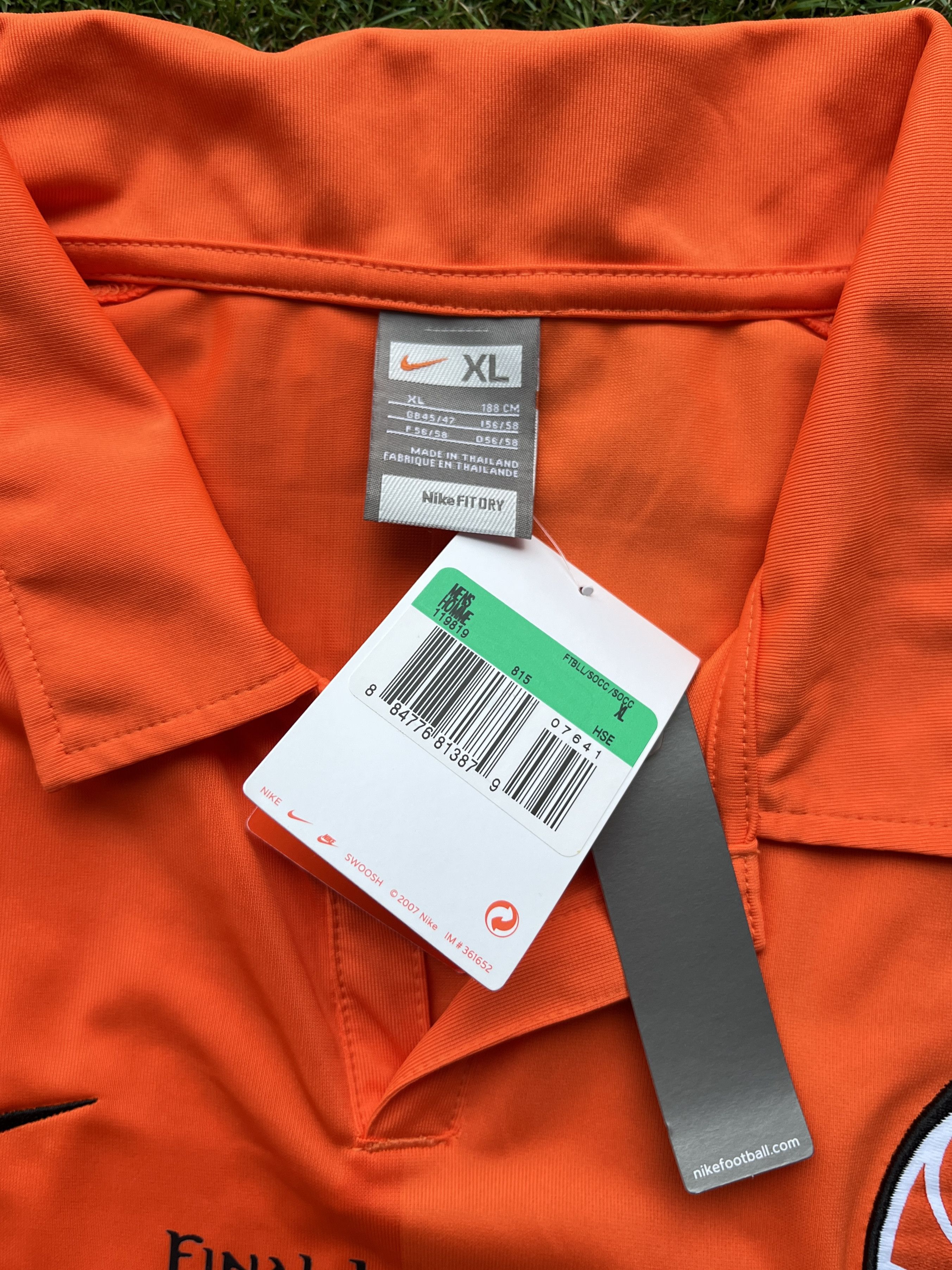Nike Match Prepared Shakhtar Donetsk jersey UEFA Cup Final 2009 Size US XL / EU 56 / 4 - 8 Thumbnail