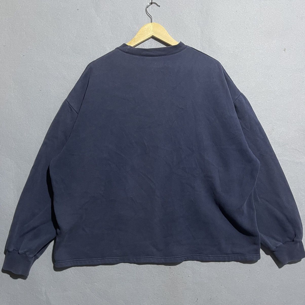 Reebok Vintage 90s Reebok Big Logo Navy Sweatshirt Size US XL / EU 56 / 4 - 6 Thumbnail