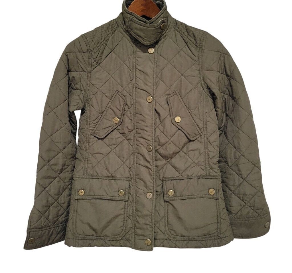 Ralph Lauren Lauren Ralph Lauren Women Quilted Corduroy Mid-length Jacket Size XS / US 0-2 / IT 36-38 - 5 Thumbnail