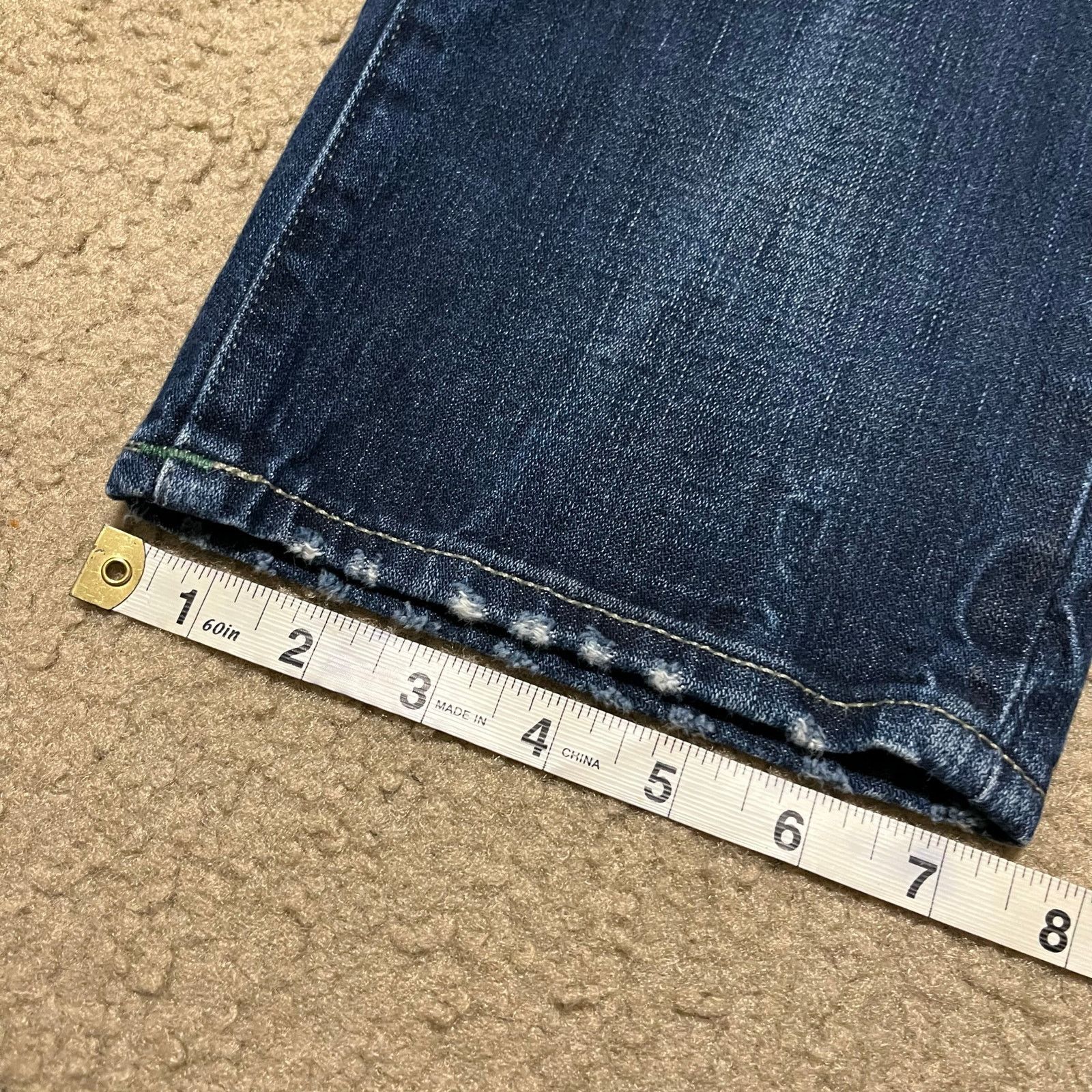 True Religion Y2K True Religion Ricky Super T Distressed Dark Wash Jeans Size US 40 / EU 56 - 8 Thumbnail
