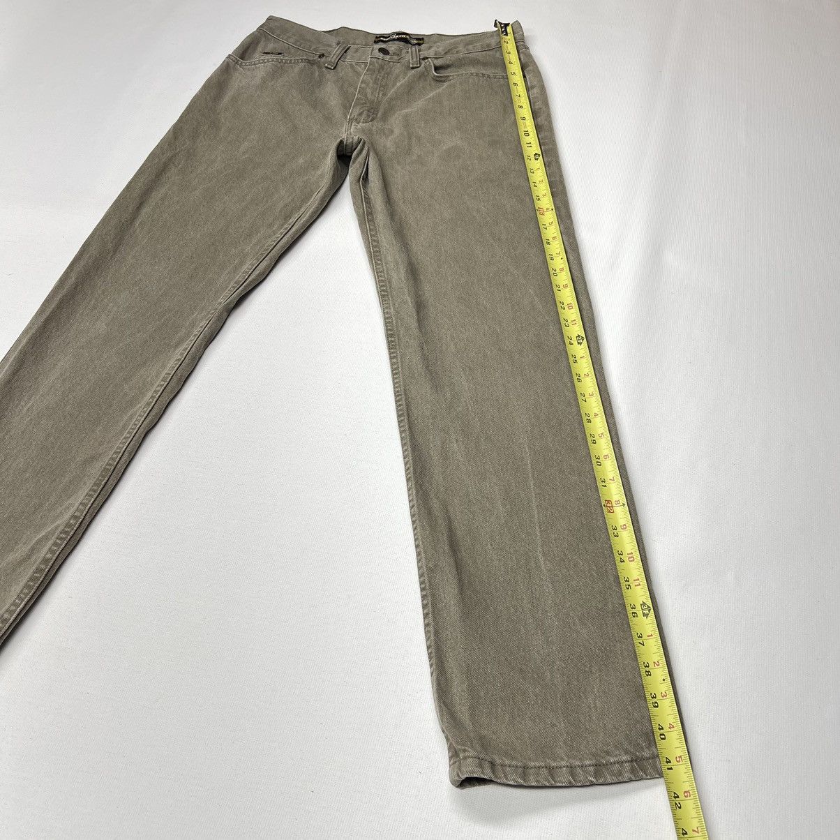 Lee × Vintage Lee Jeans Brown Regular Fit Straight Carpenter Workwear Size US 33 - 15 Thumbnail